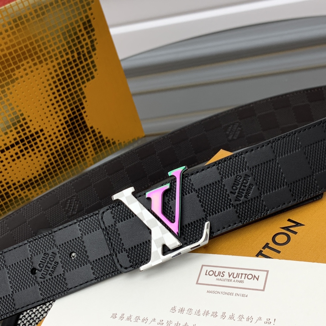 Louis Vuitton Male Leather Belt L