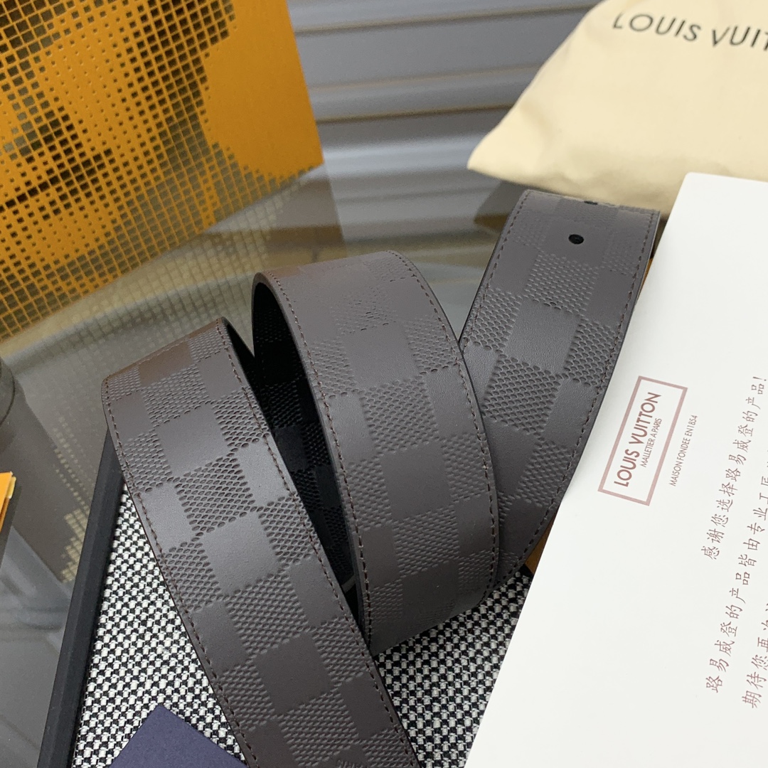 Louis Vuitton Male Leather Belt L