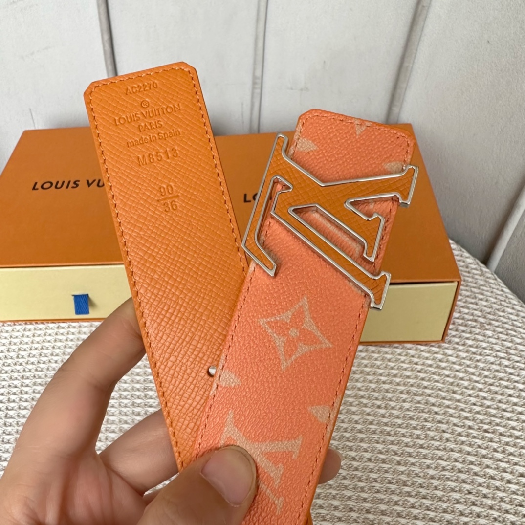 Louis Vuitton Male Basic Belt Cow Leather L