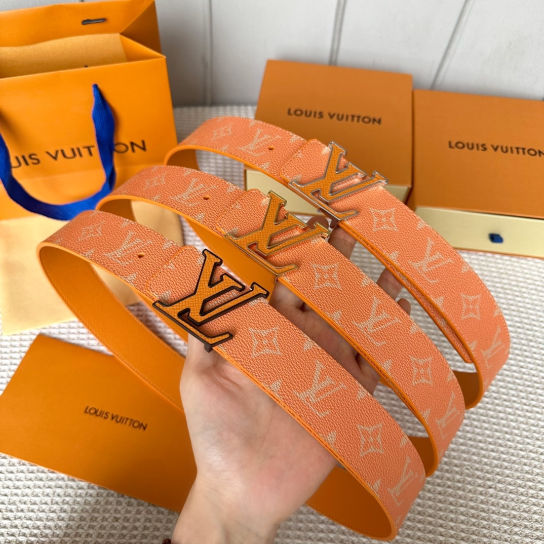 Louis Vuitton Male Basic Belt Cow Leather L