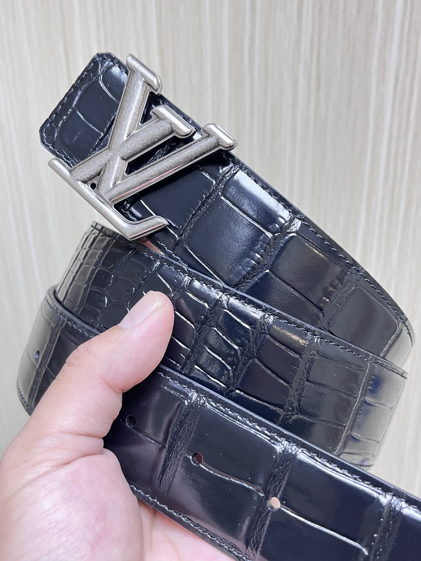 Louis Vuitton Male Basic Belt Cow Leather L