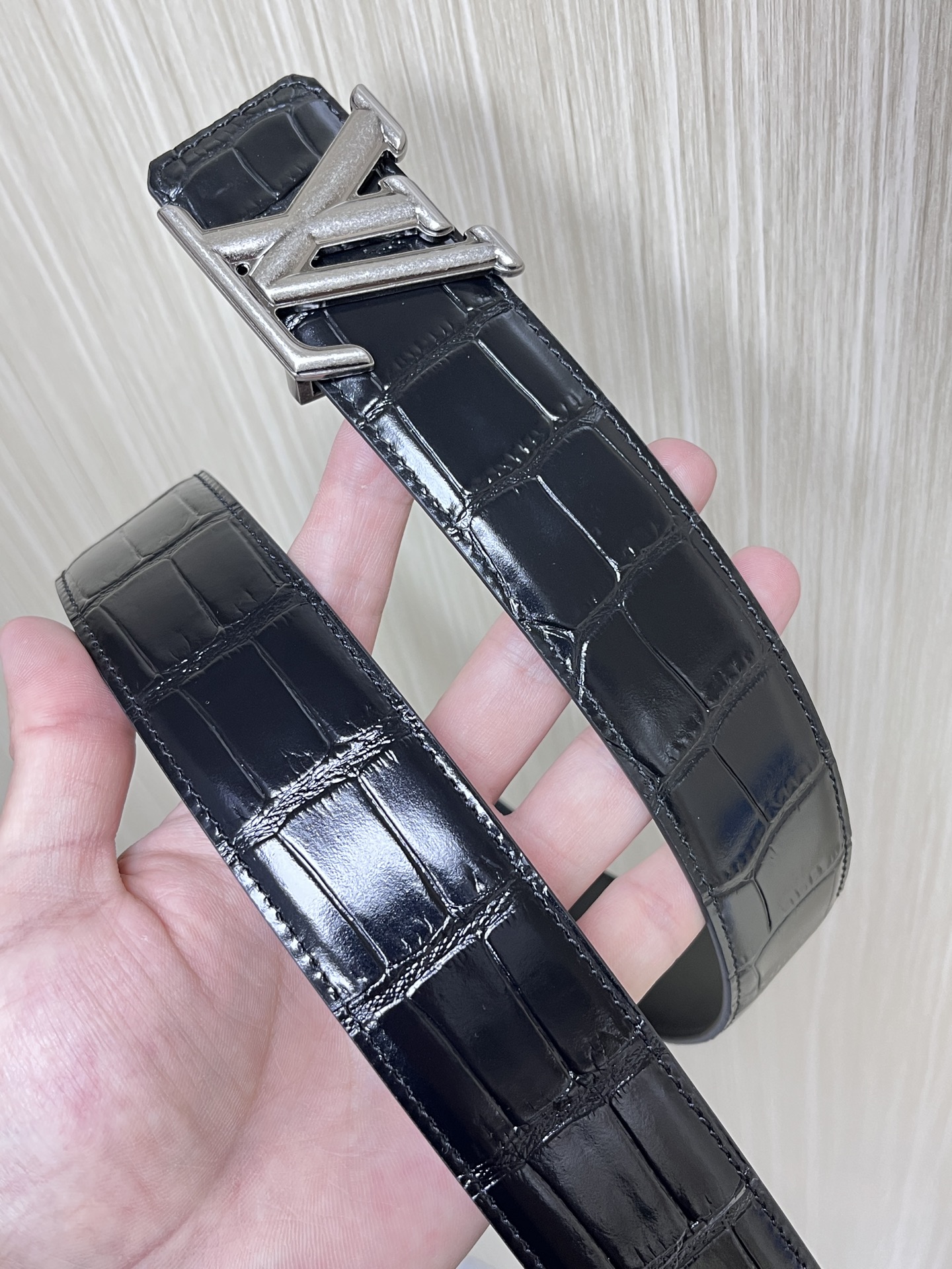 Louis Vuitton Male Basic Belt Cow Leather L