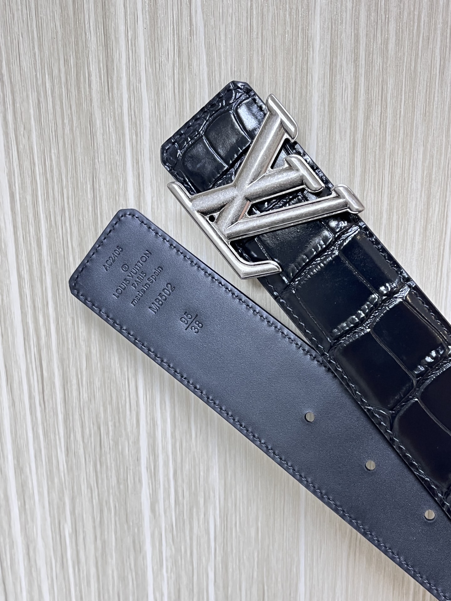 Louis Vuitton Male Basic Belt Cow Leather L