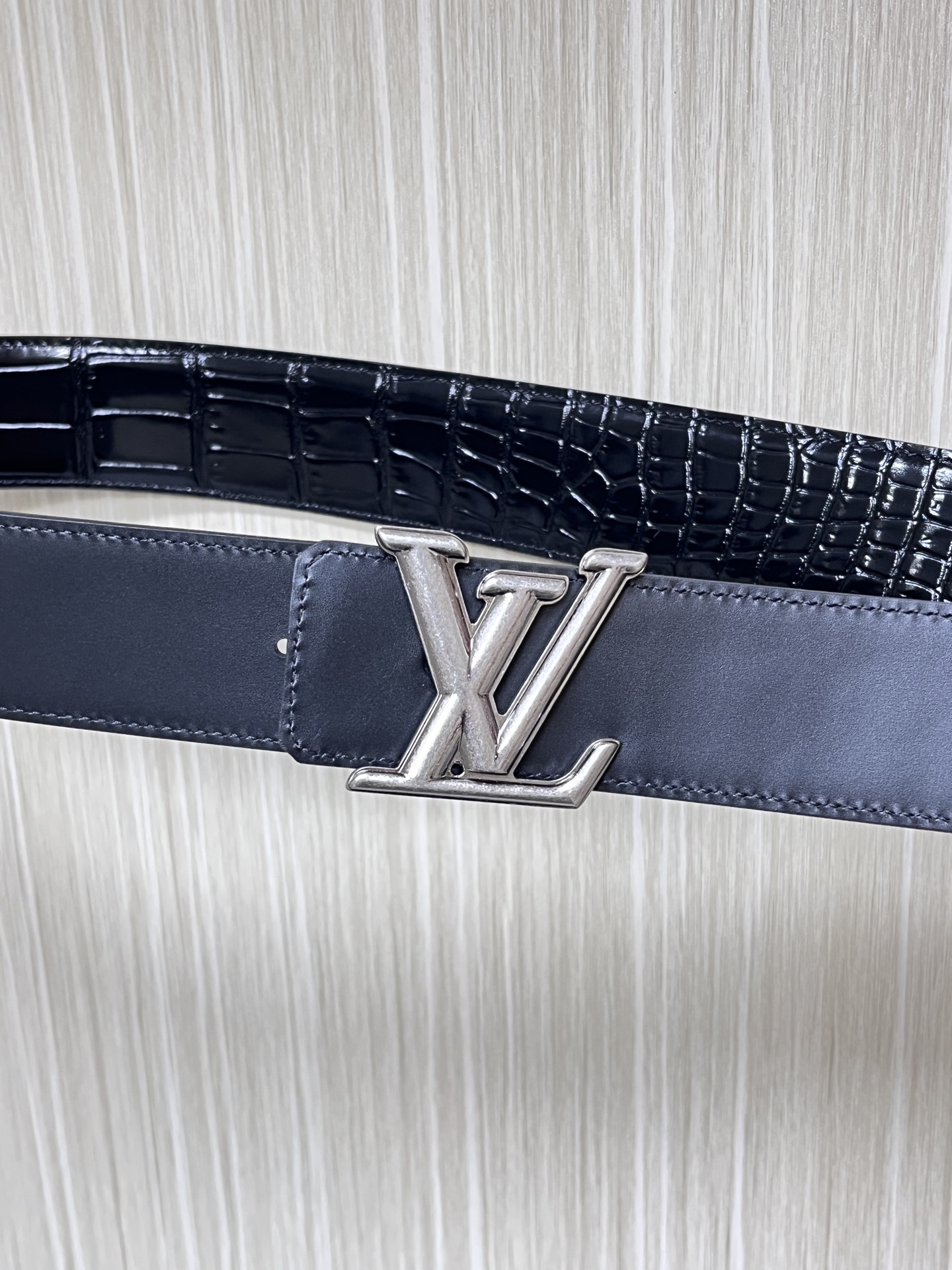 Louis Vuitton Male Basic Belt Cow Leather L