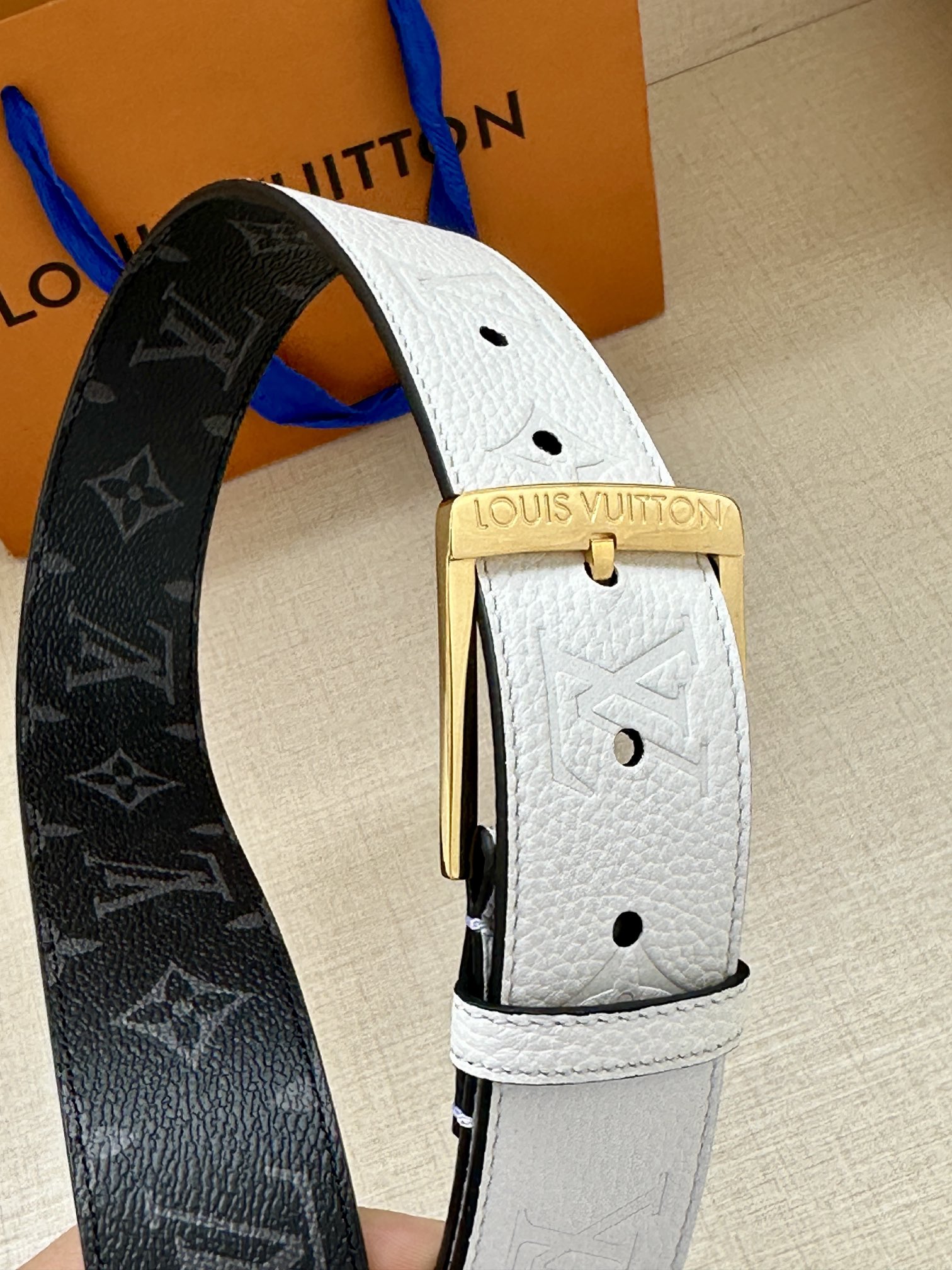 Louis Vuitton Male Pin Buckle Belt Canvas S-m-l
