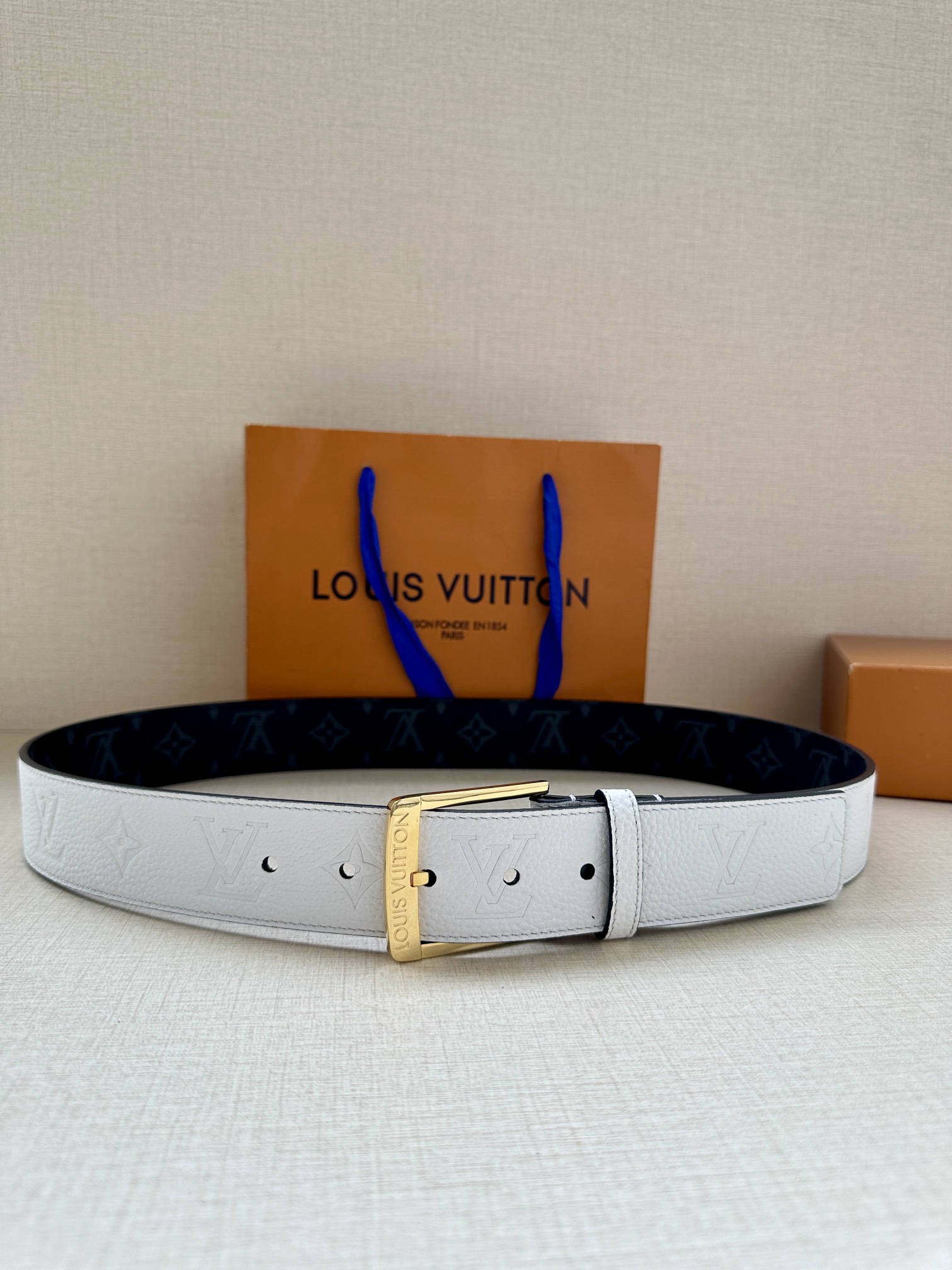 Louis Vuitton Male Pin Buckle Belt Canvas S-m-l