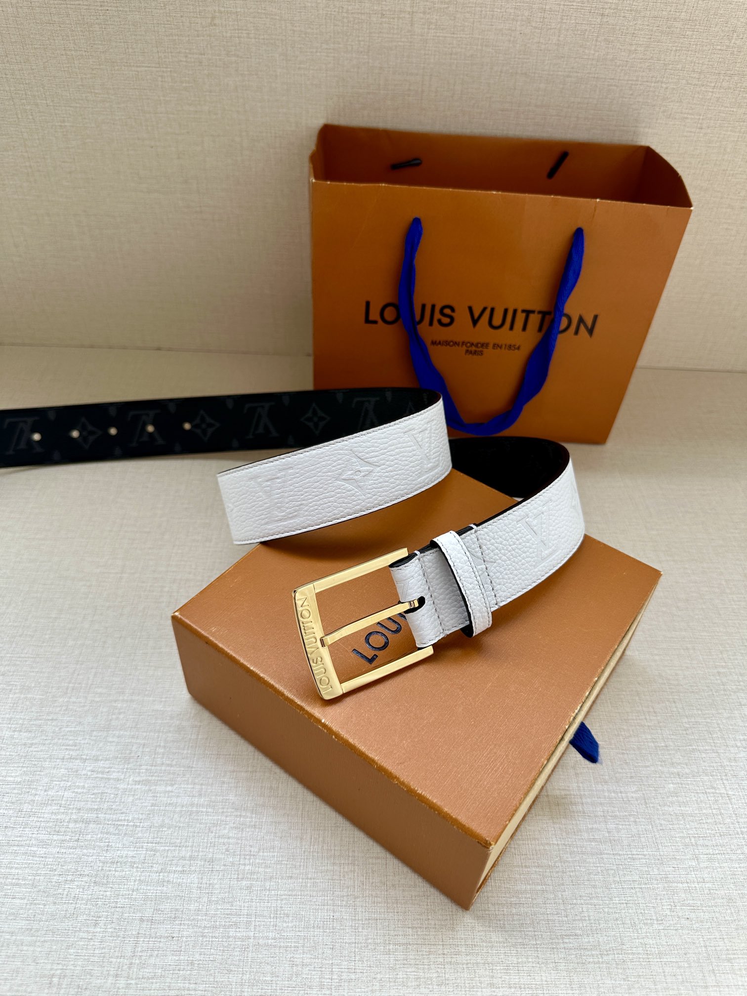 Louis Vuitton Male Pin Buckle Belt Canvas S-m-l