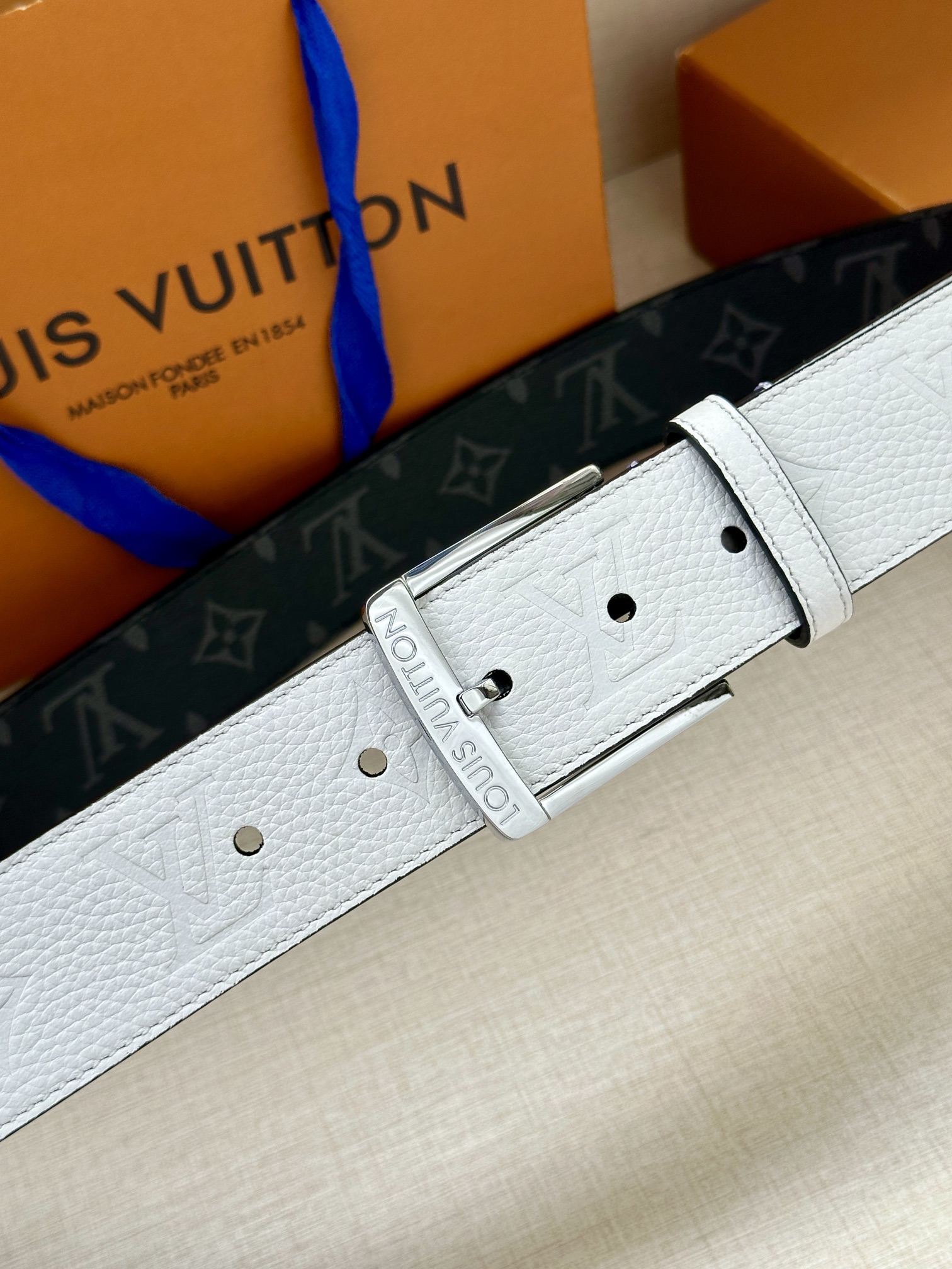 Louis Vuitton Male Pin Buckle Belt Canvas S-m-l
