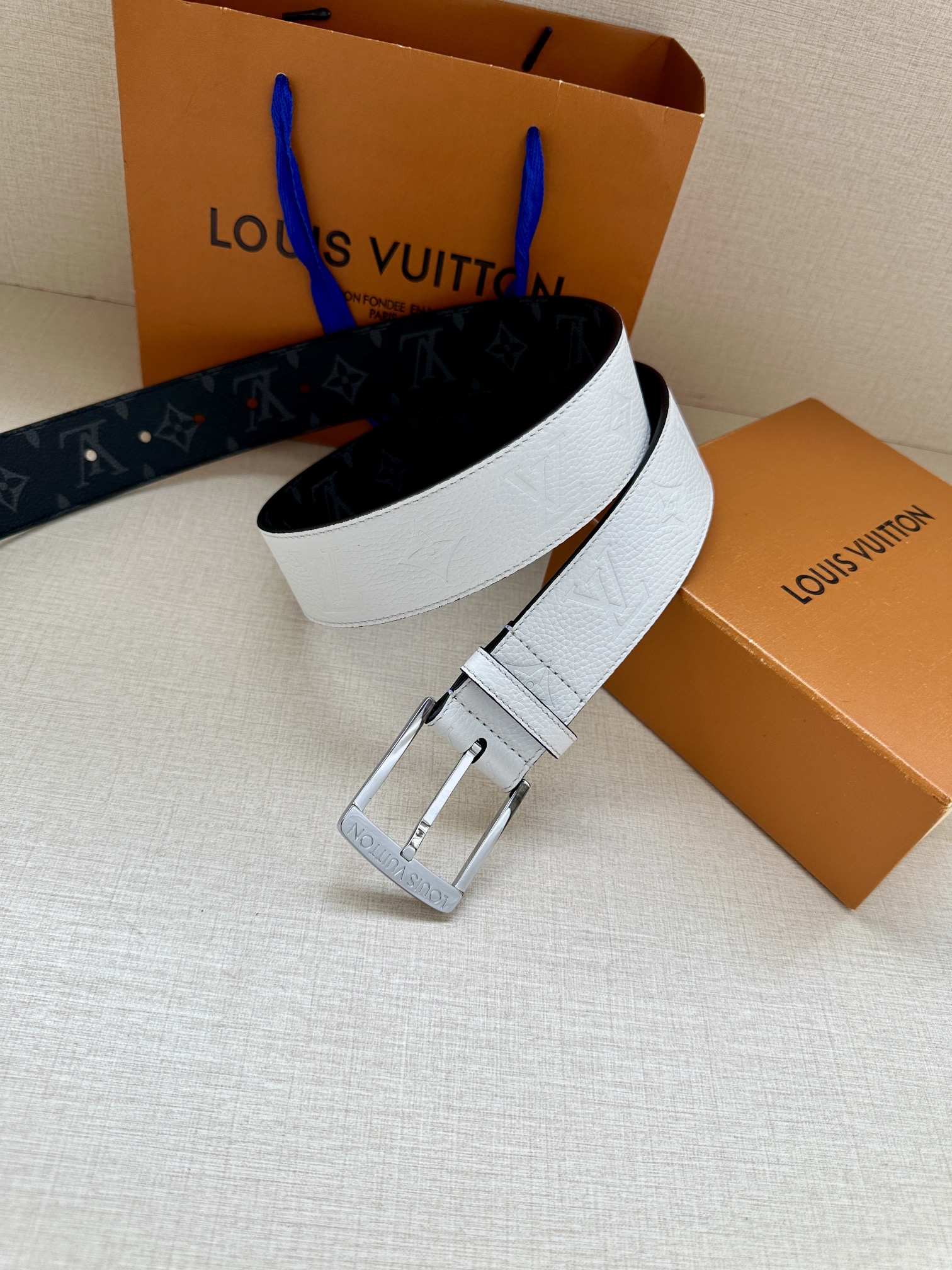 Louis Vuitton Male Pin Buckle Belt Canvas S-m-l