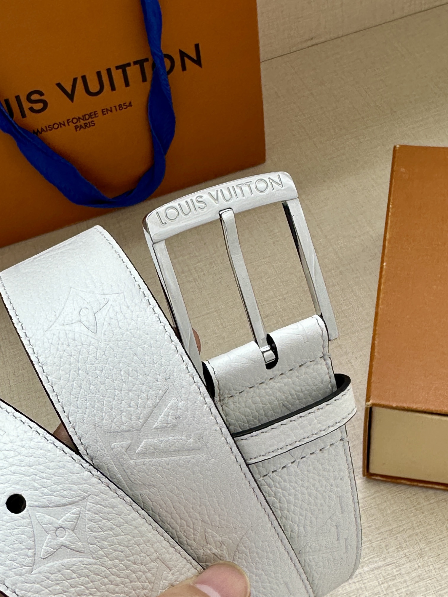 Louis Vuitton Male Pin Buckle Belt Canvas S-m-l