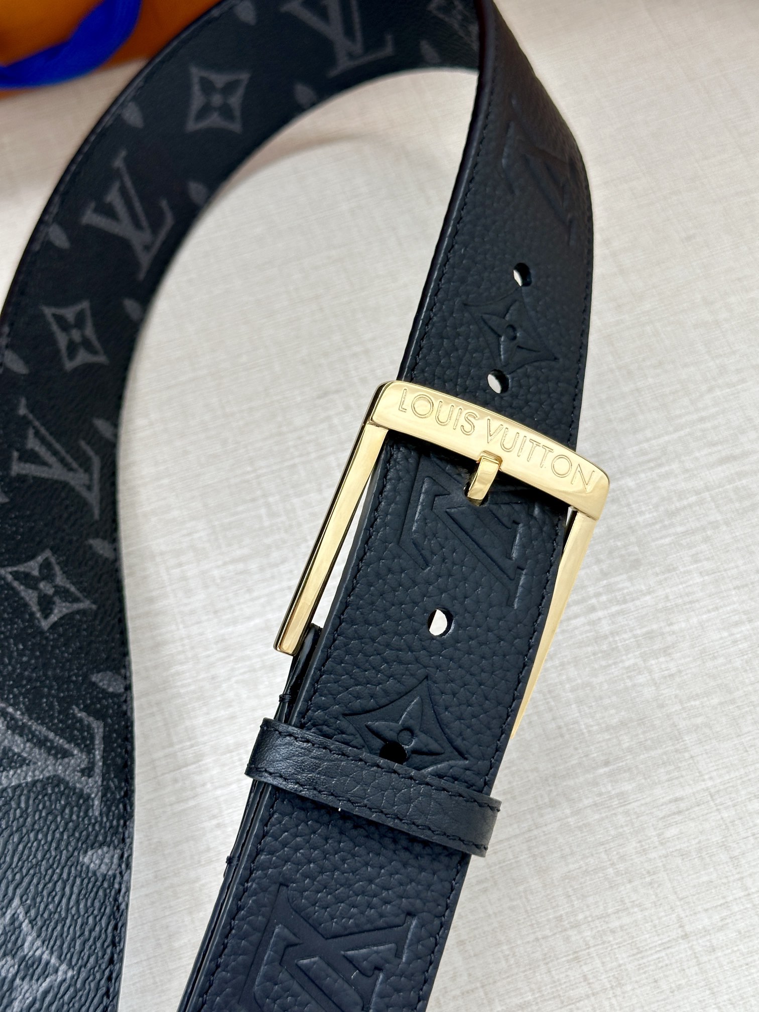 Louis Vuitton Male Pin Buckle Belt Canvas S-m-l