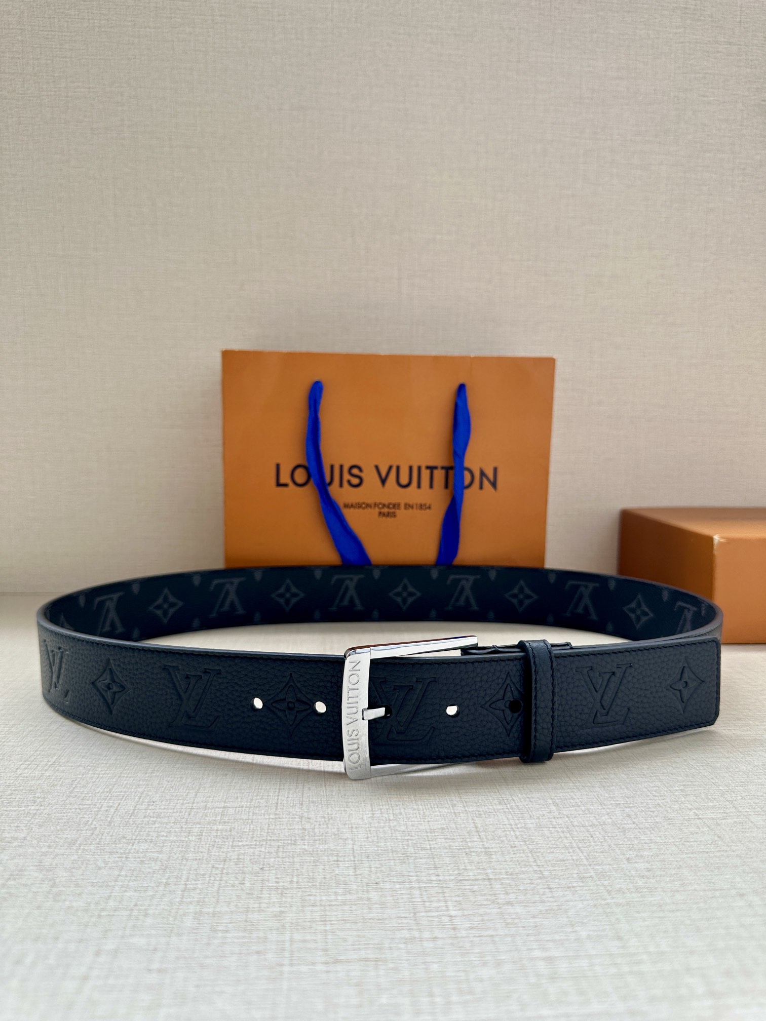 Louis Vuitton Male Pin Buckle Belt Canvas S-m-l