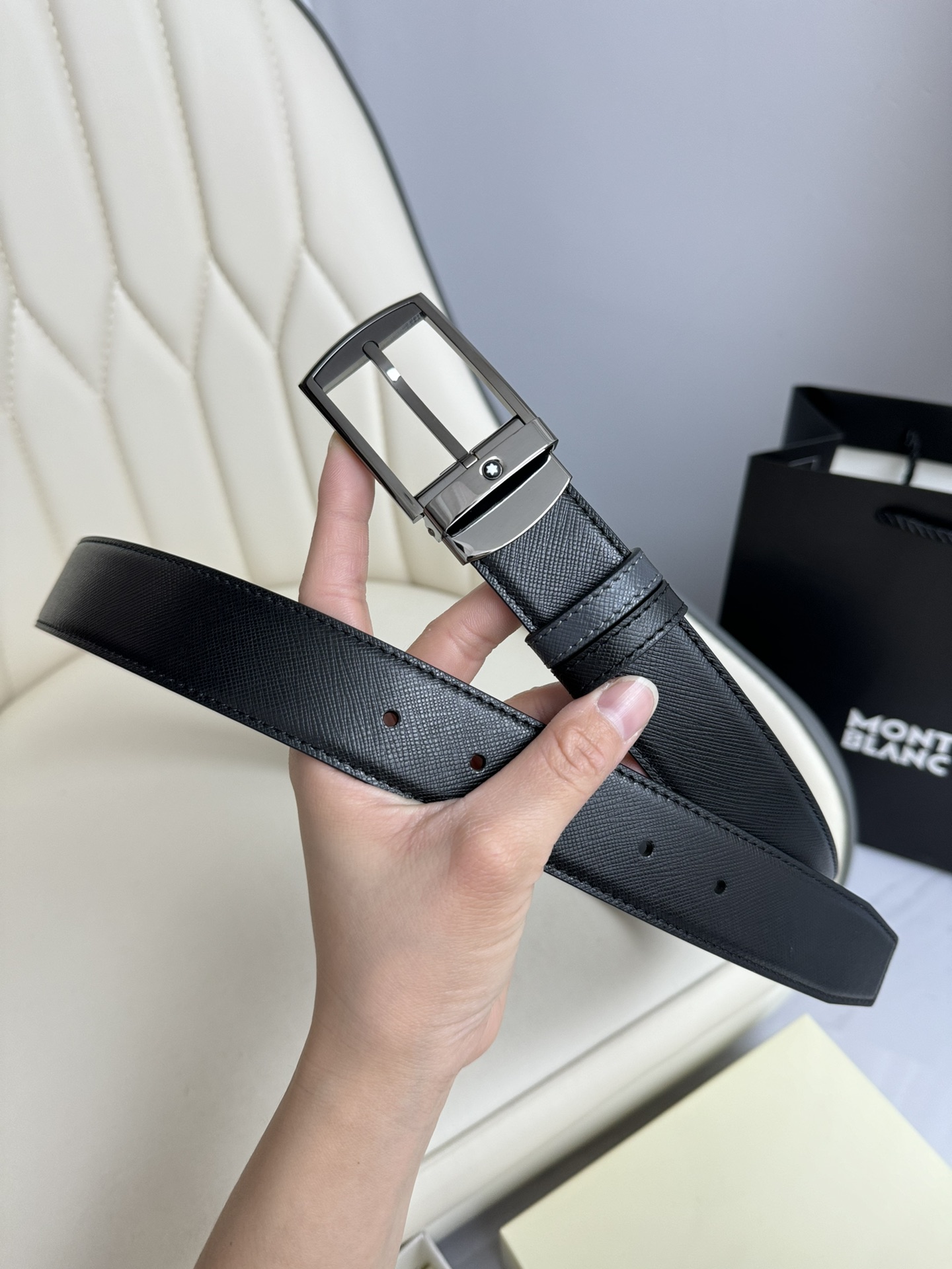 Montblanc Basic Belt Top Grain Leather M-l