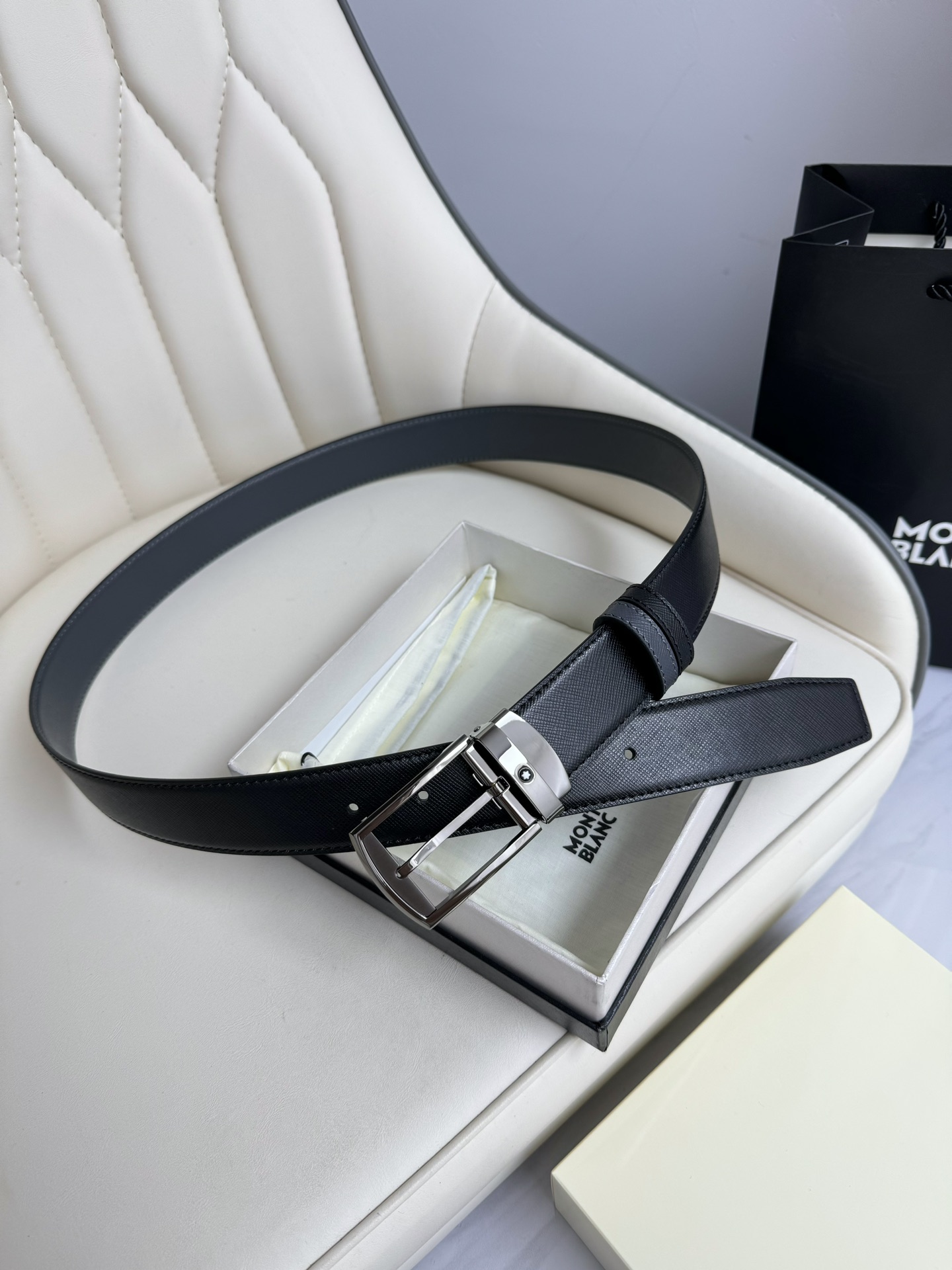 Montblanc Basic Belt Top Grain Leather M-l