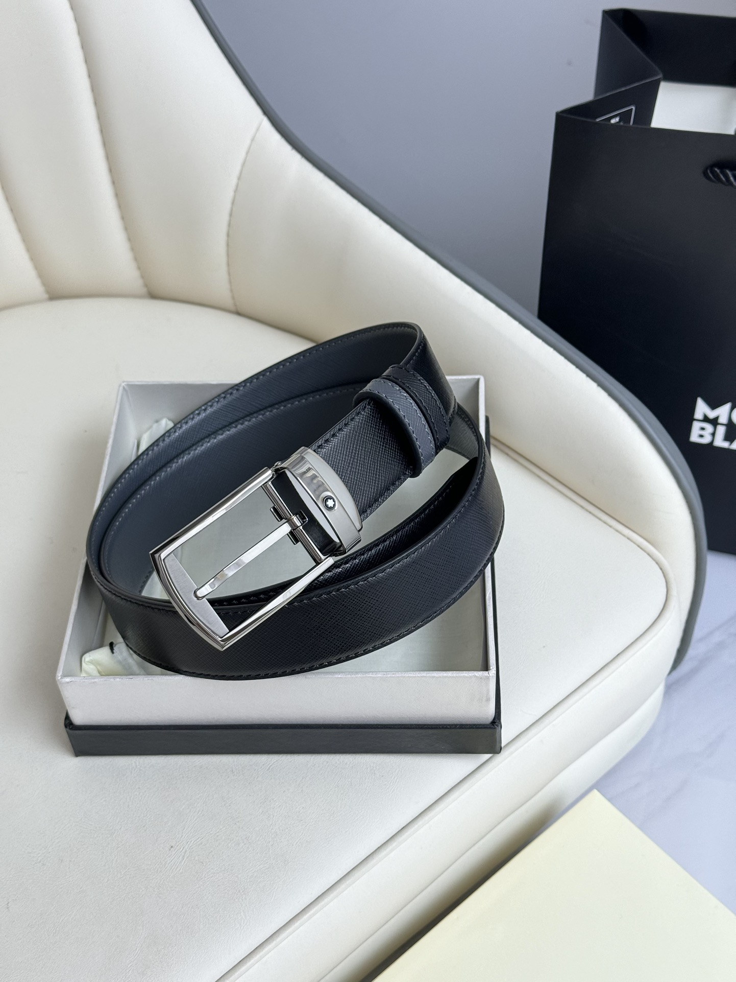 Montblanc Basic Belt Top Grain Leather M-l