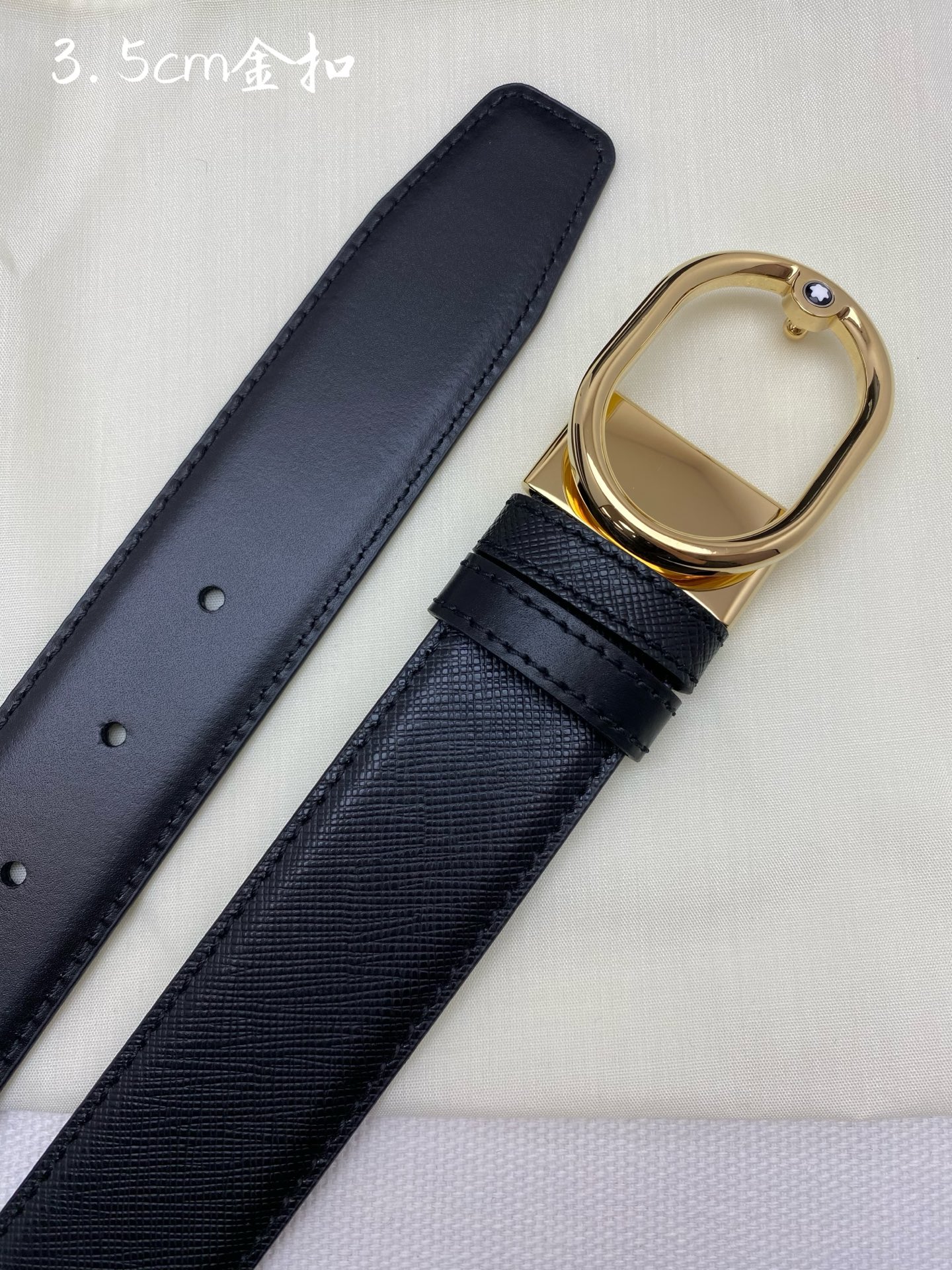 Montblanc Leather Belt Top Grain Leather M-l