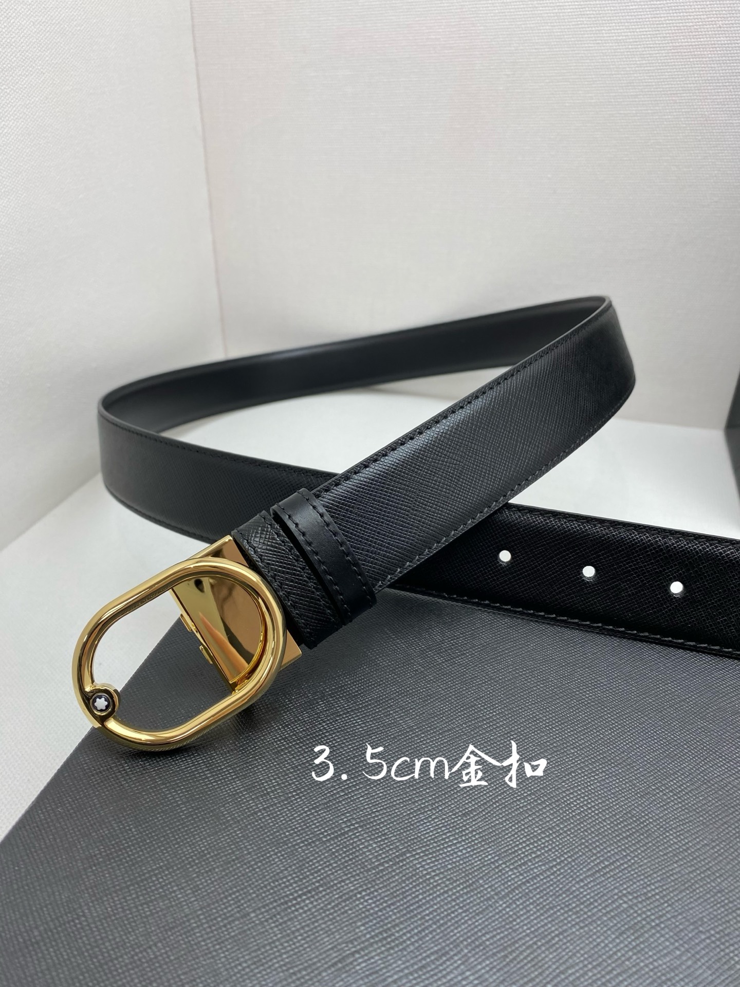 Montblanc Leather Belt Top Grain Leather M-l
