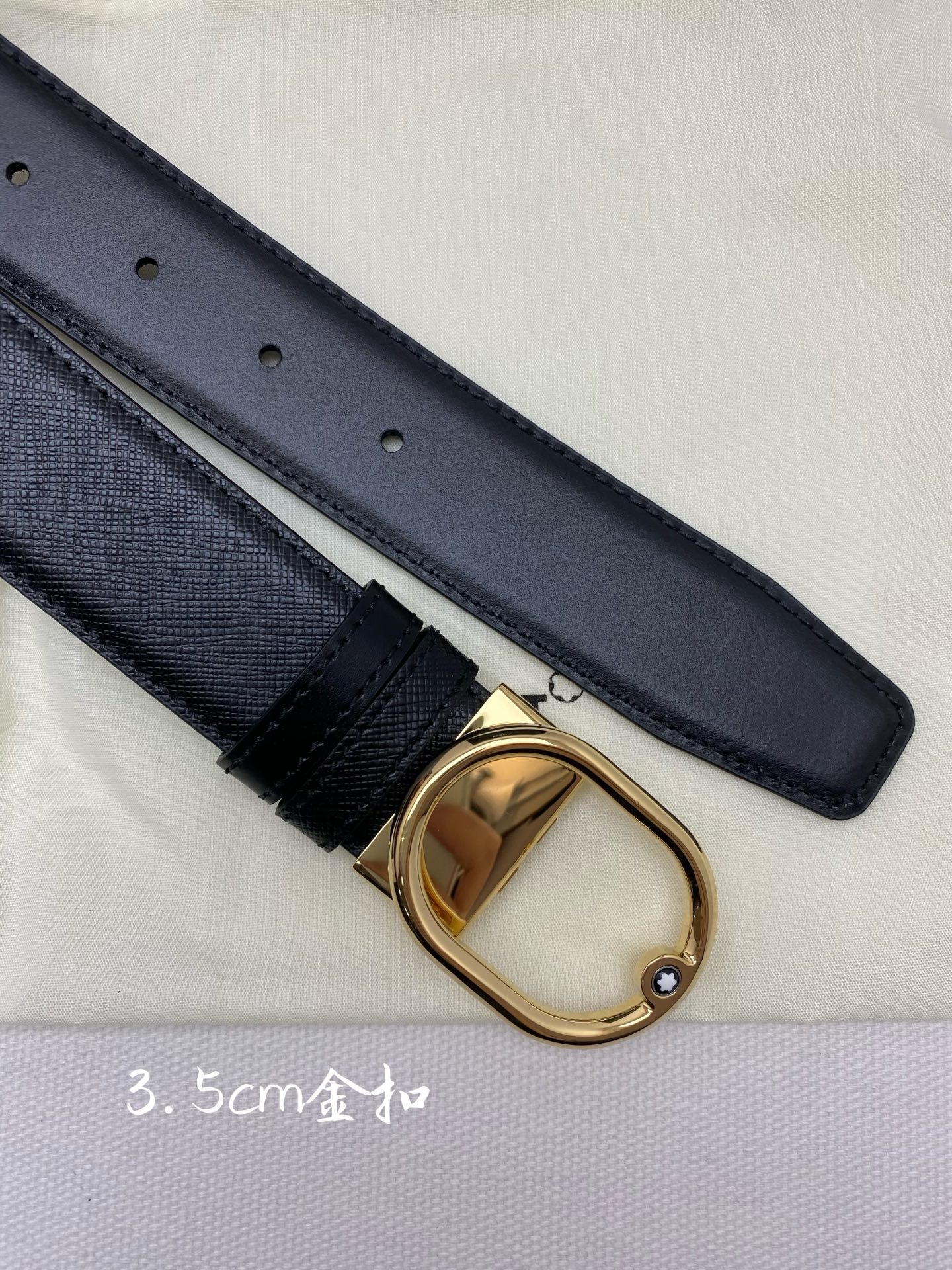 Montblanc Leather Belt Top Grain Leather M-l