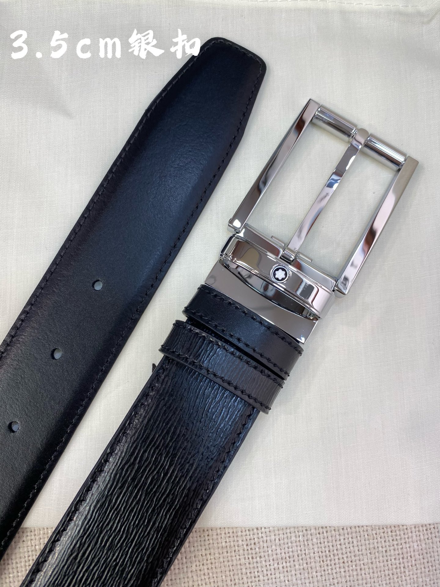 Montblanc Leather Belt Top Grain Leather M-l