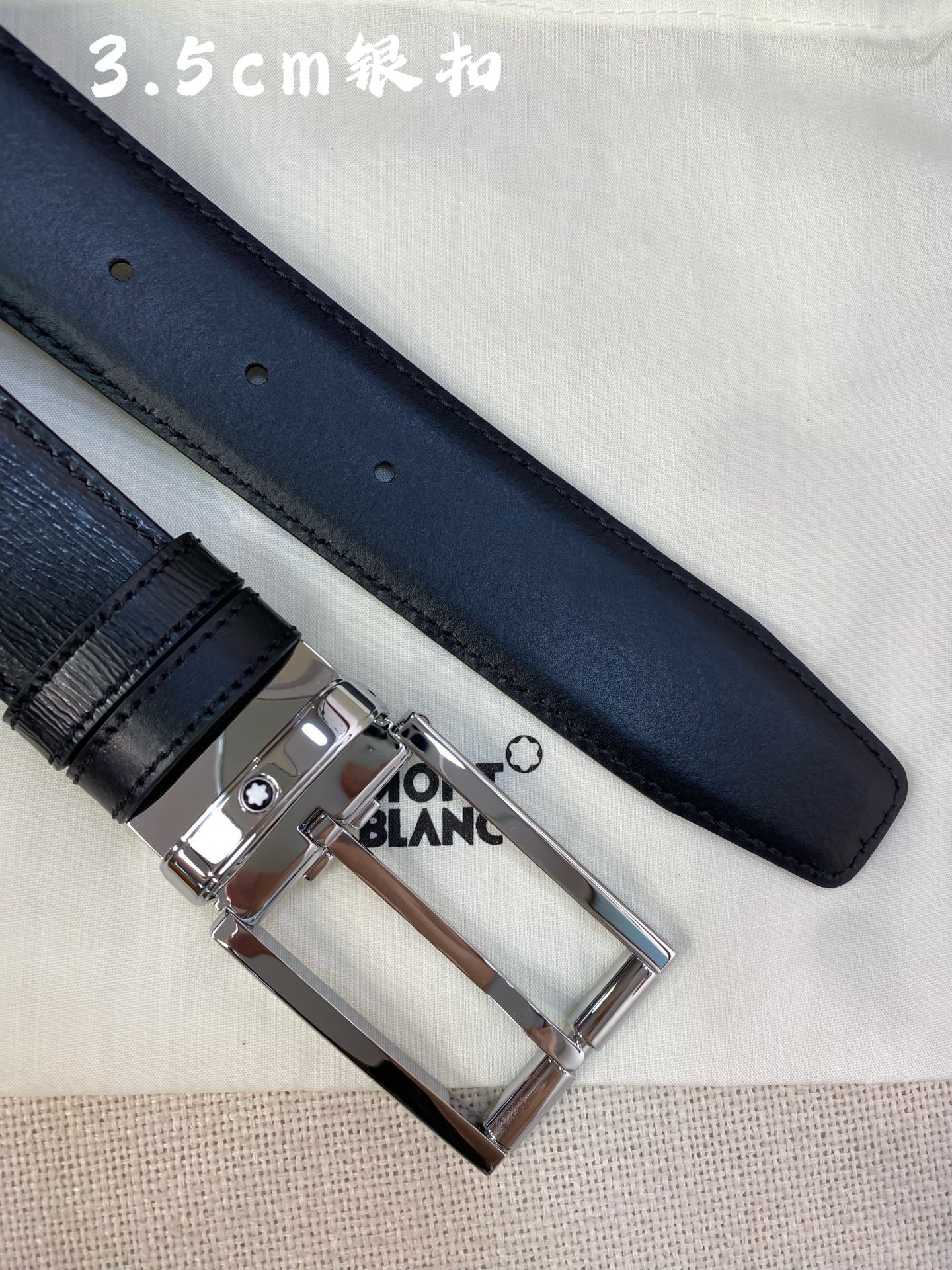 Montblanc Leather Belt Top Grain Leather M-l