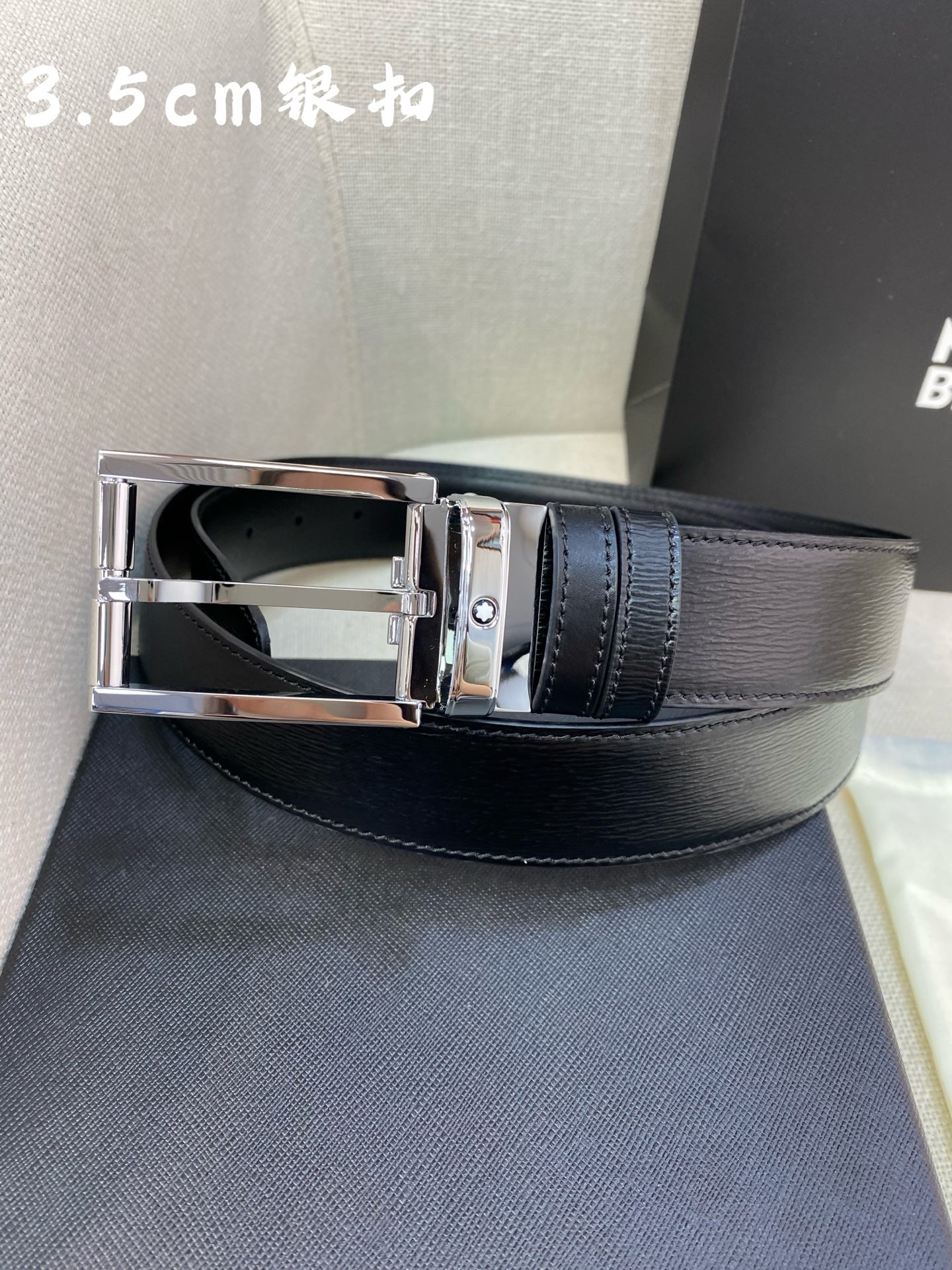 Montblanc Leather Belt Top Grain Leather M-l