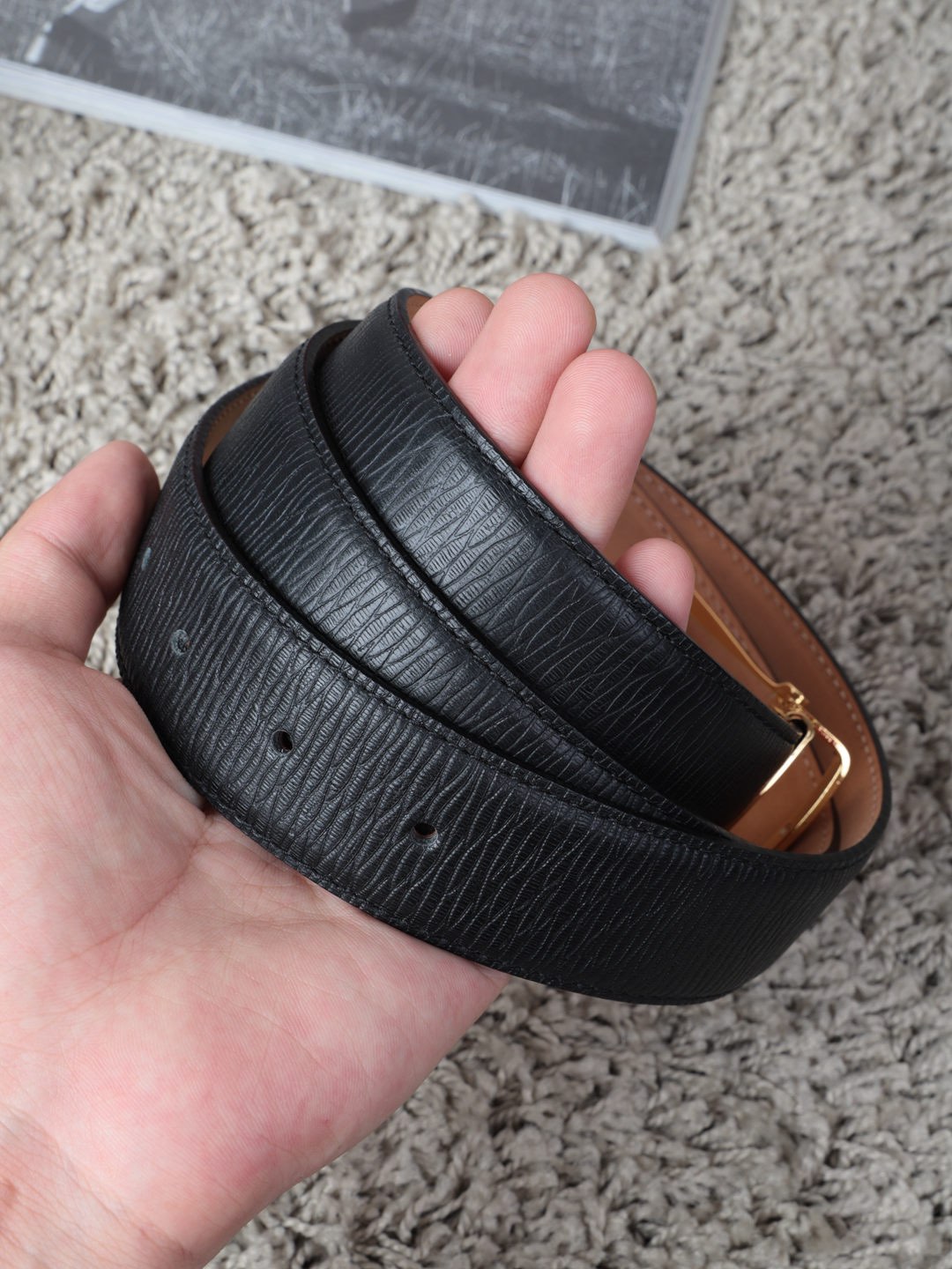 Montblanc Male Basic Belt Cow Leather M-l