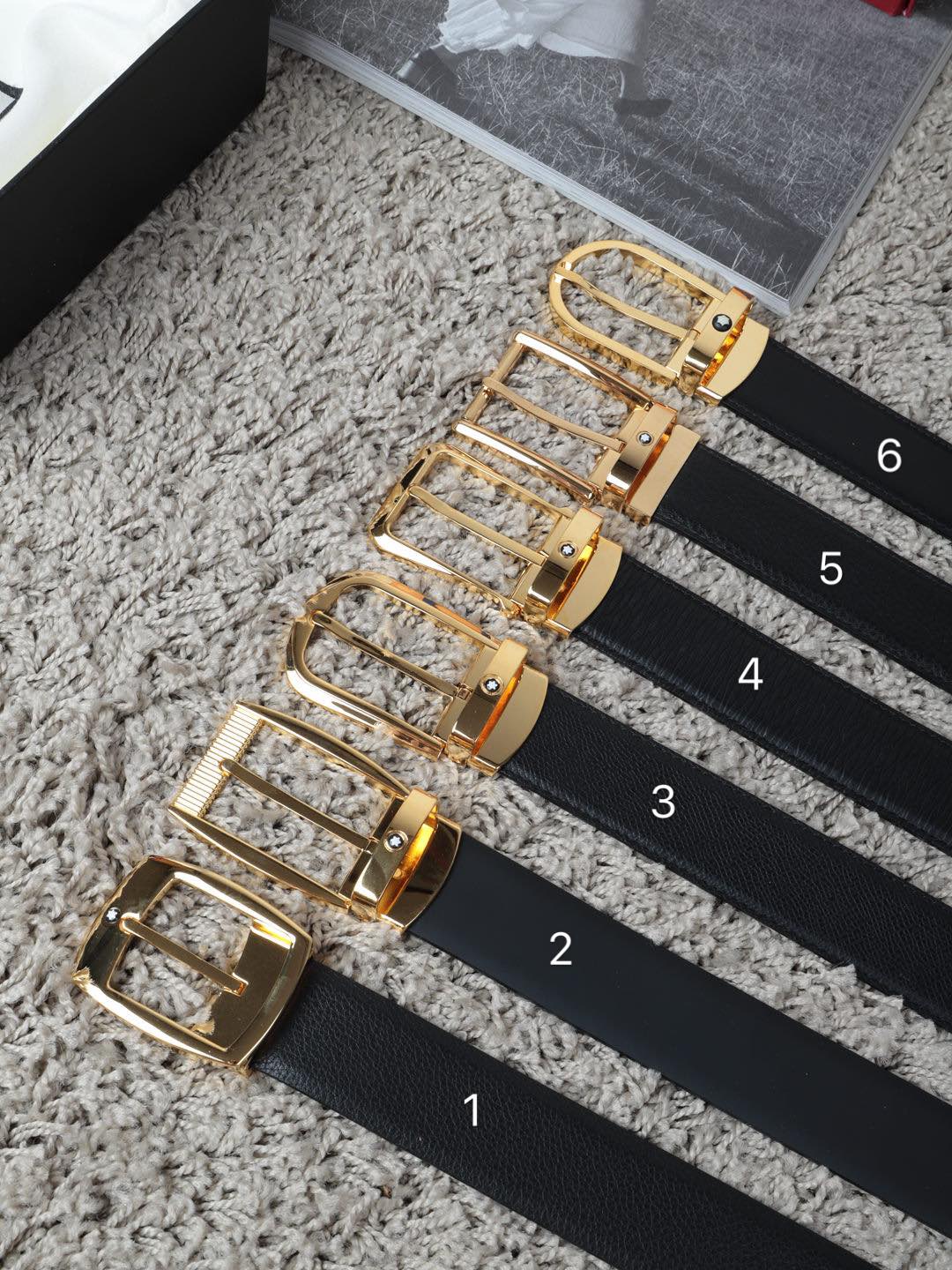 Montblanc Male Basic Belt Cow Leather M-l