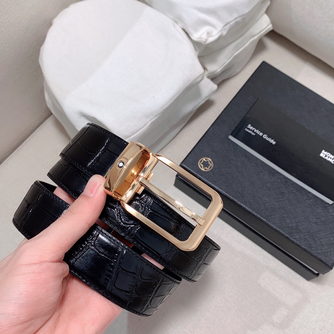 Montblanc Male Basic Belt Cow Leather M-l