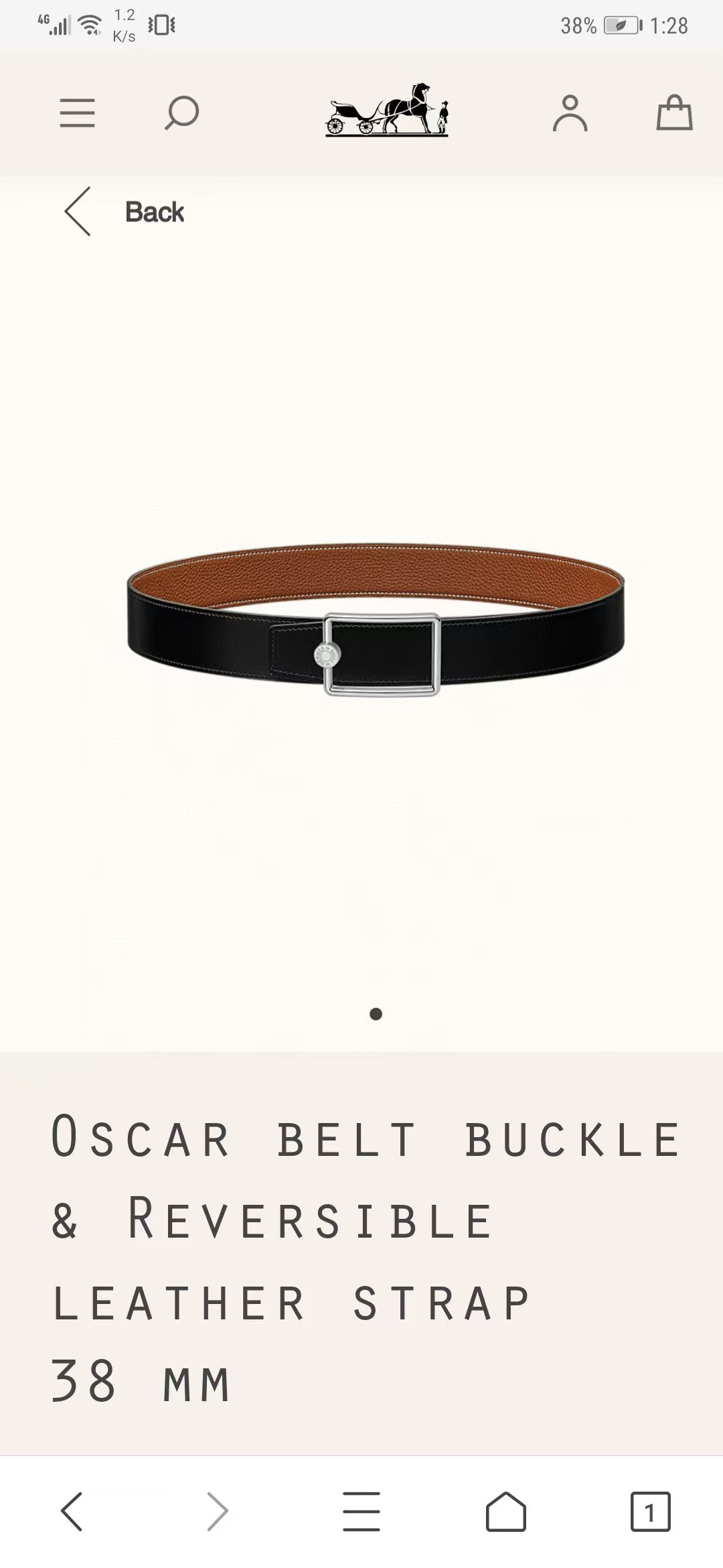 Male Basic Belt 38mm-s