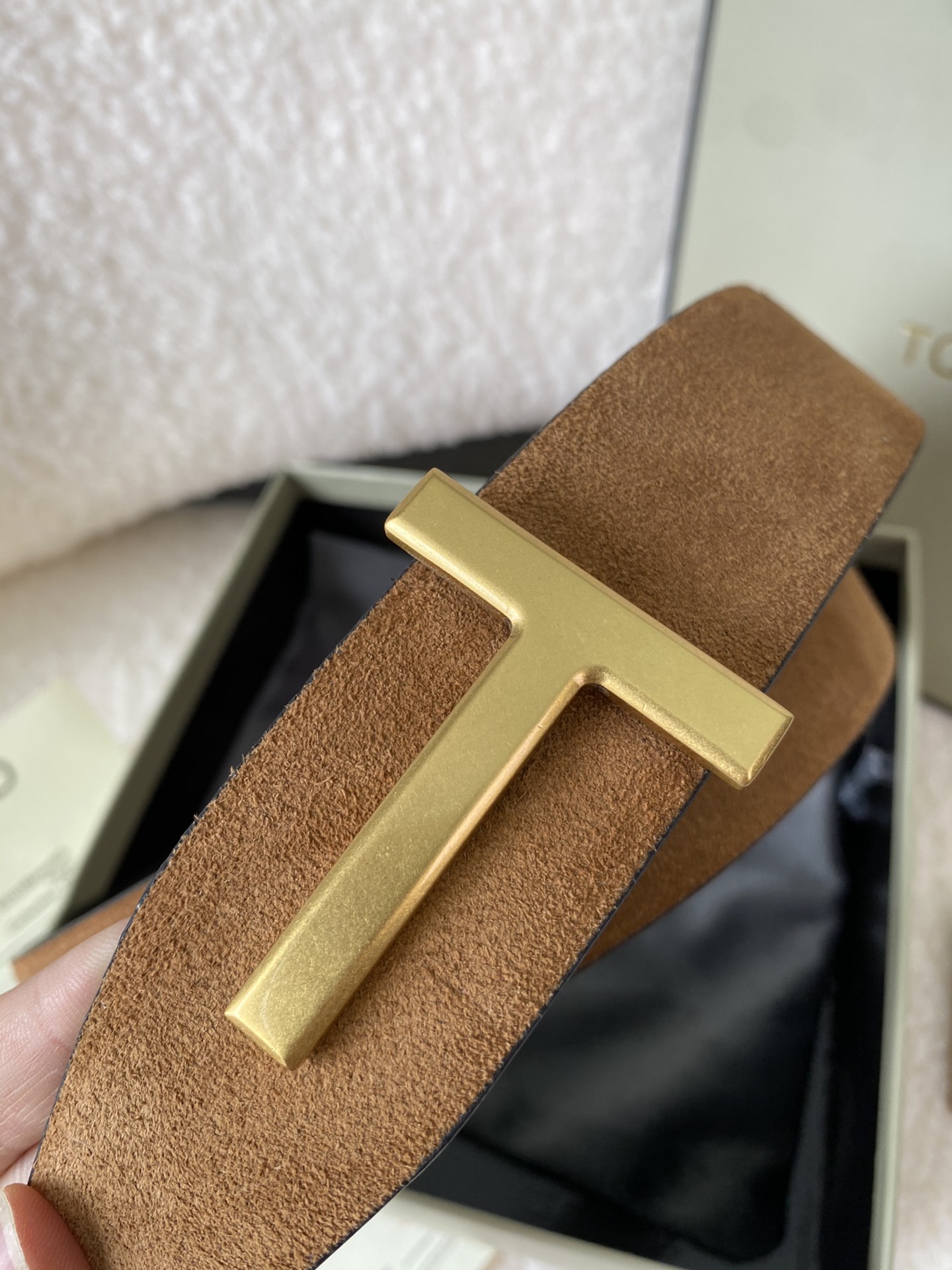 Tom Ford Male Basic Belt Cow Leather M