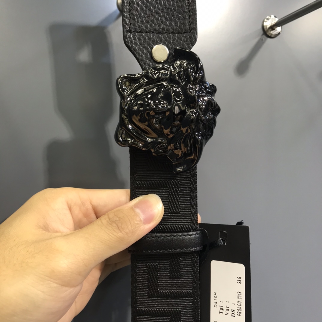 Versace Basic Belt Cow Leather S-m