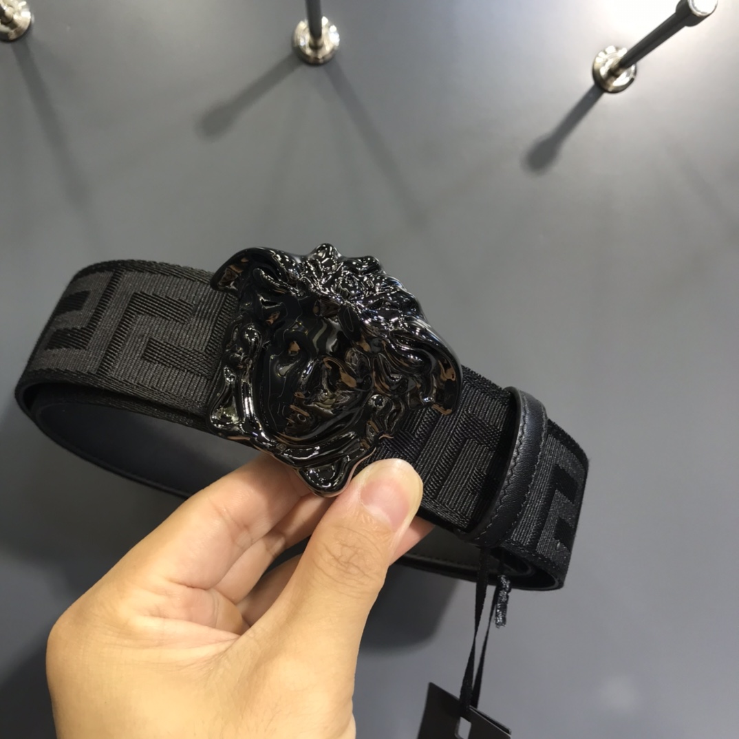 Versace Basic Belt Cow Leather S-m