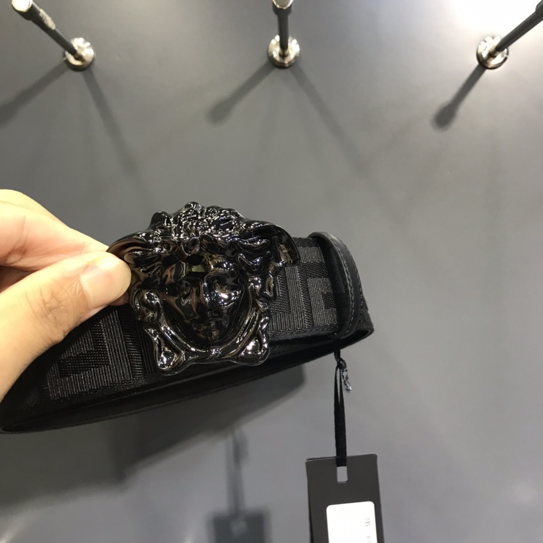 Versace Basic Belt Cow Leather S-m