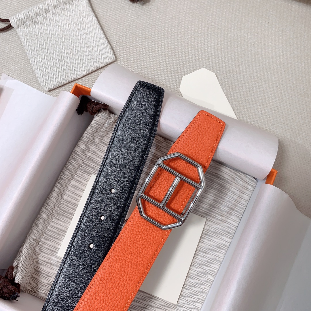 Hermès Male Leather Belt 38mm-s-m