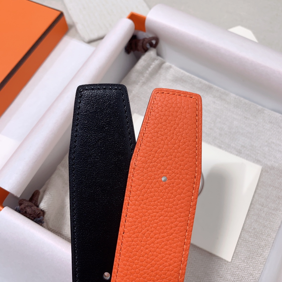 Hermès Male Leather Belt 38mm-s-m