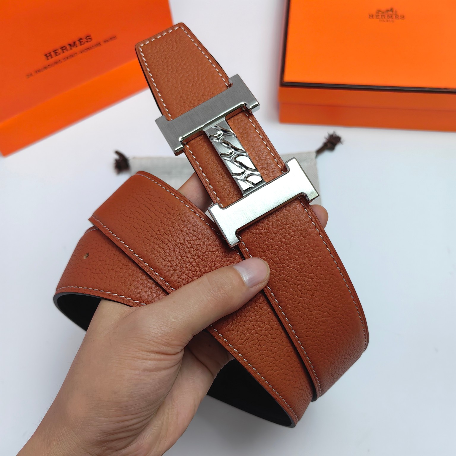 Hermès Male Basic Belt Cow Leather M