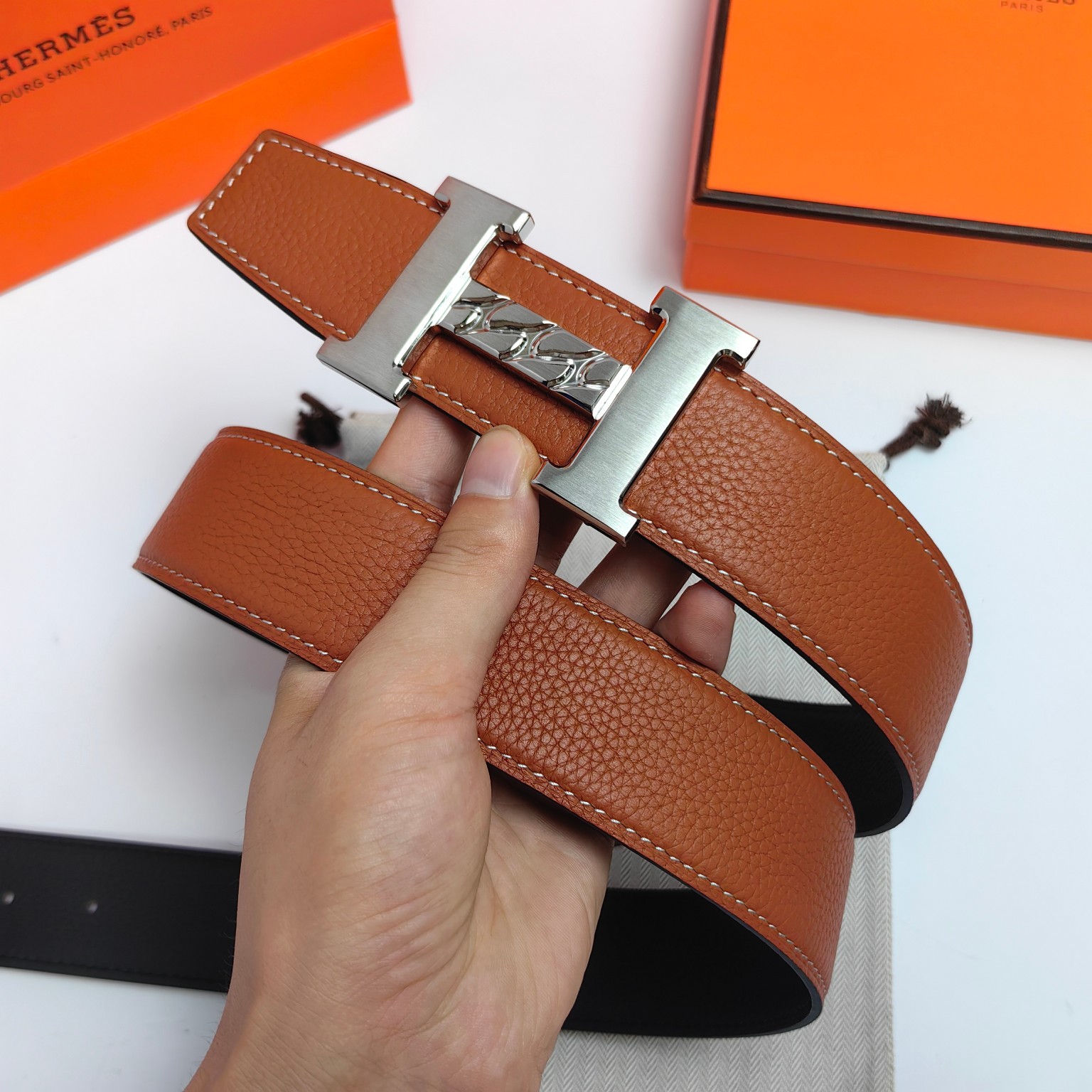 Hermès Male Basic Belt Cow Leather M