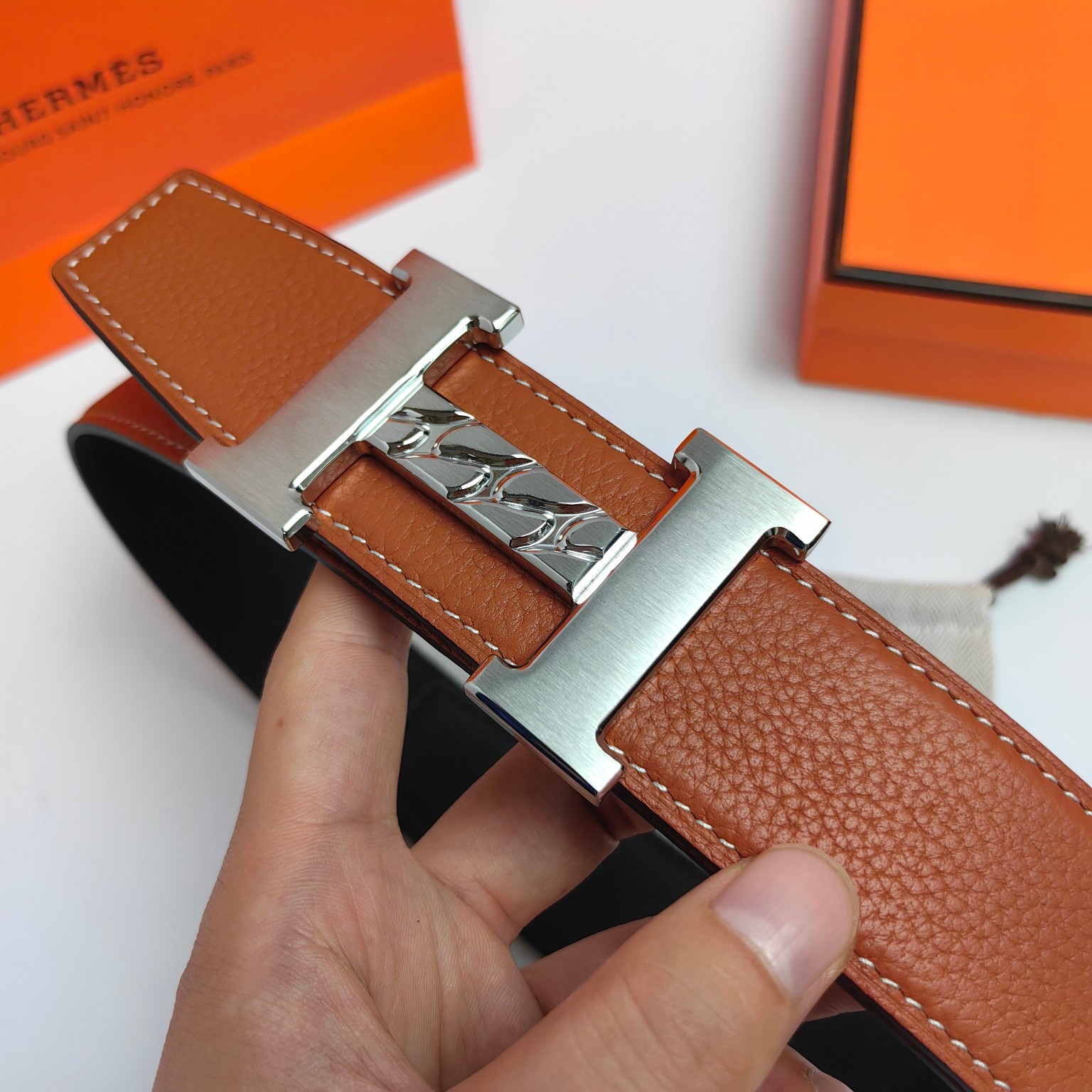 Hermès Male Basic Belt Cow Leather M