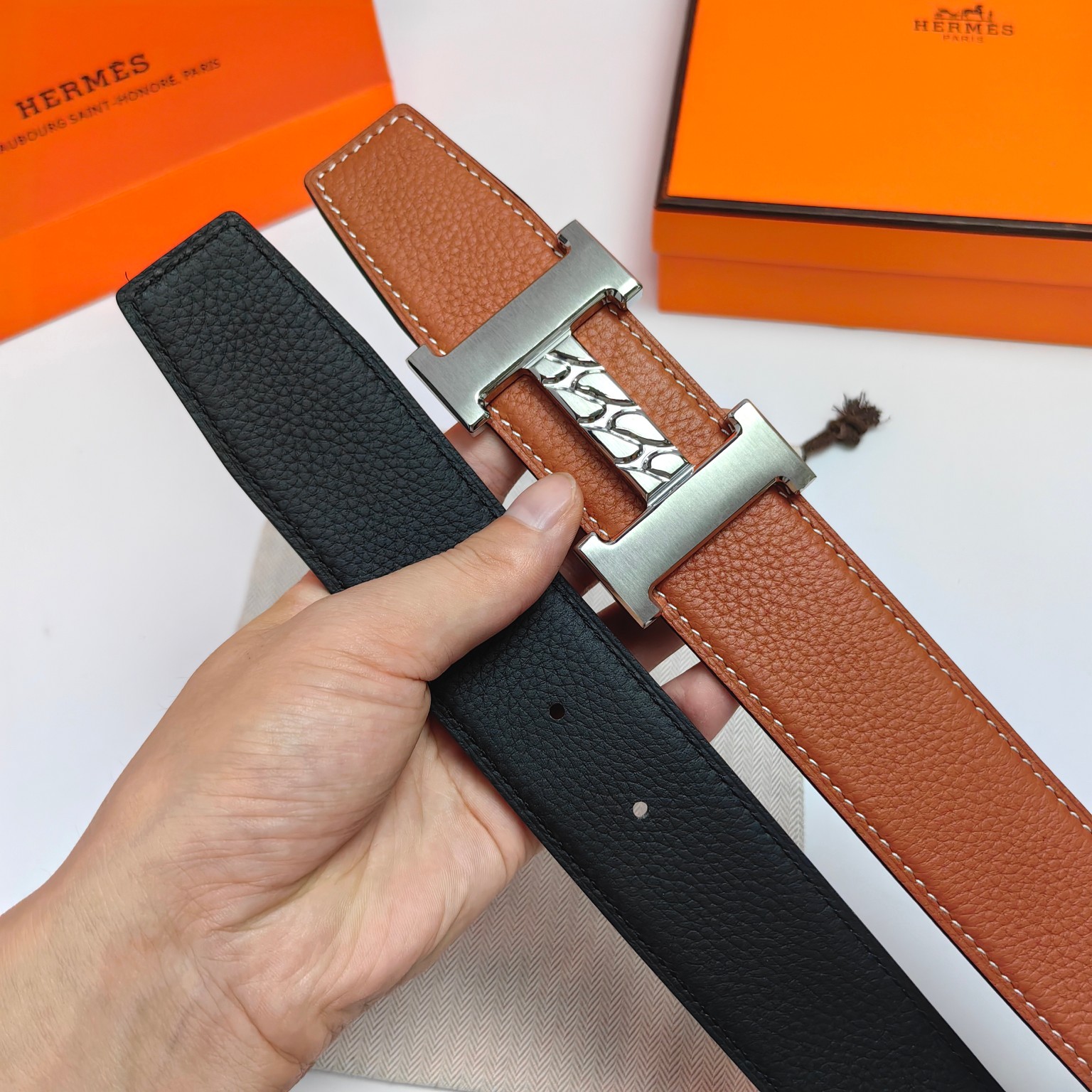 Hermès Male Basic Belt Cow Leather M