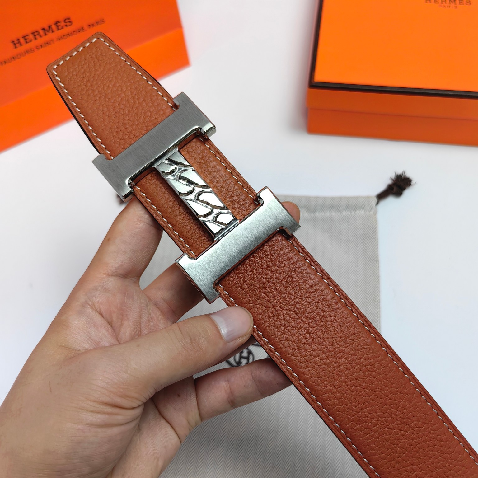 Hermès Male Basic Belt Cow Leather M