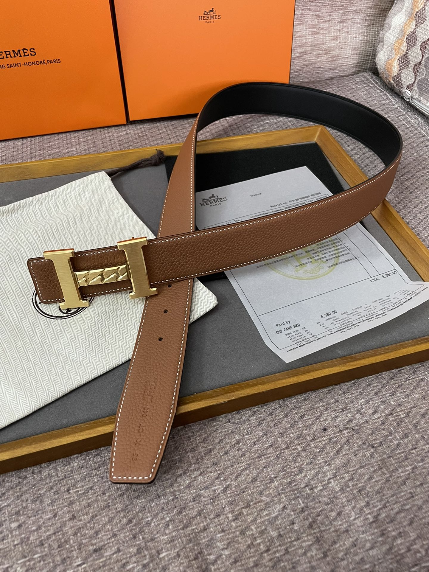 Hermès Male Basic Belt Cow Leather M