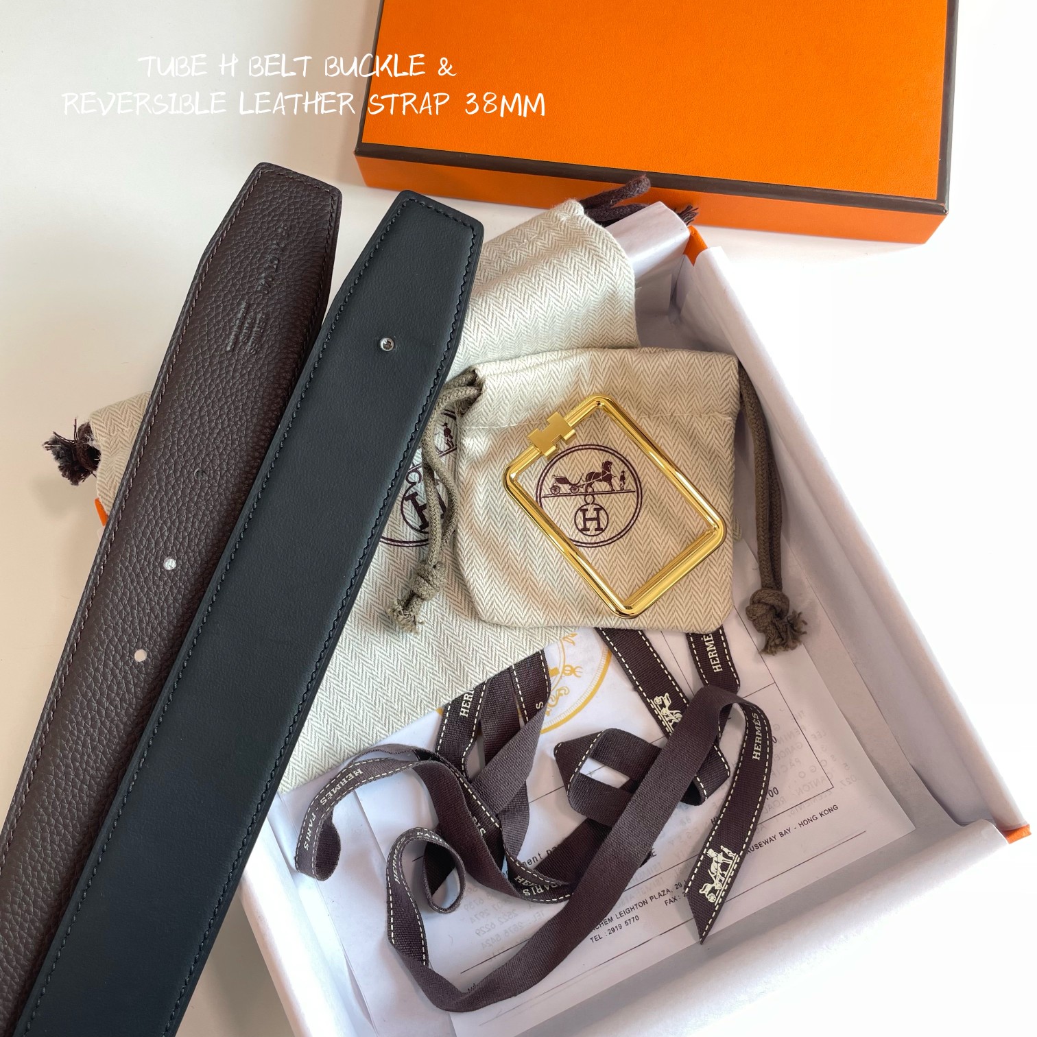 Hermès Male Basic Belt Cow Leather 38mm