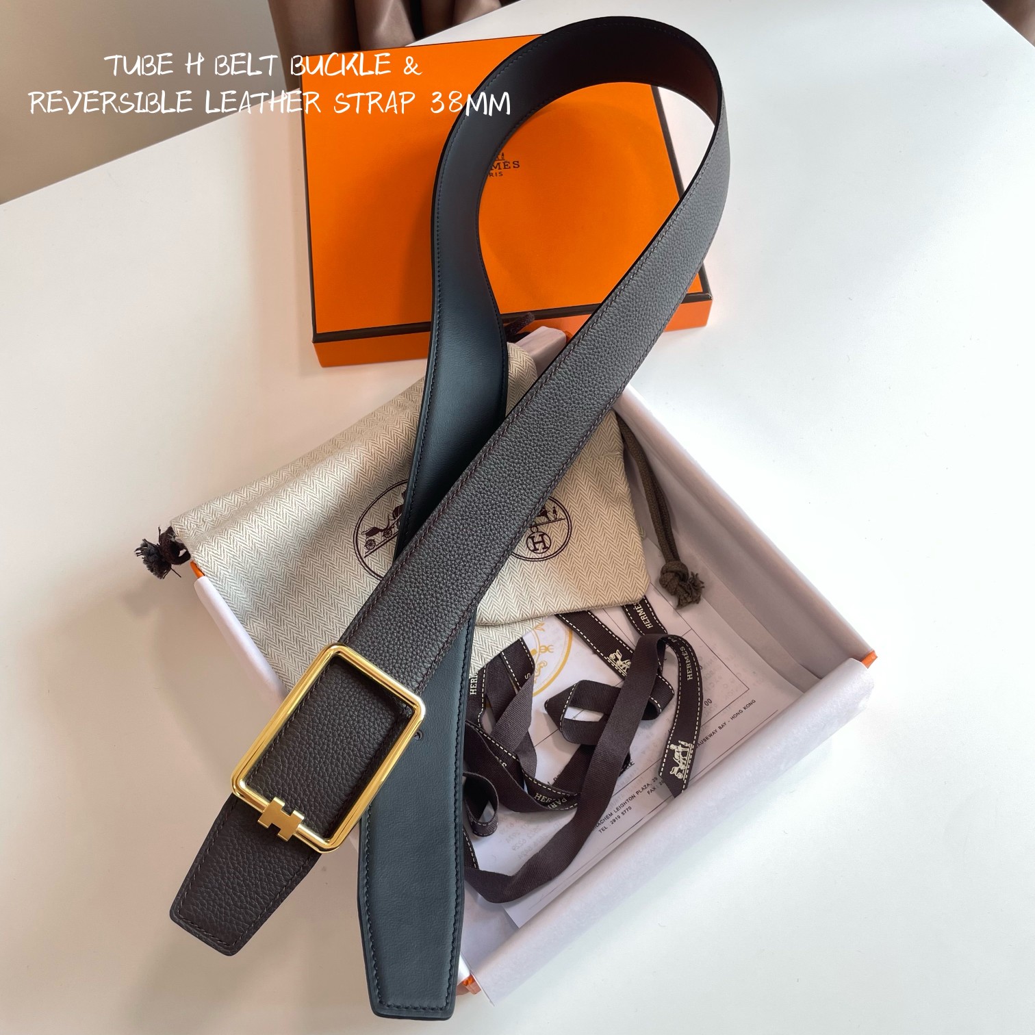 Hermès Male Basic Belt Cow Leather 38mm