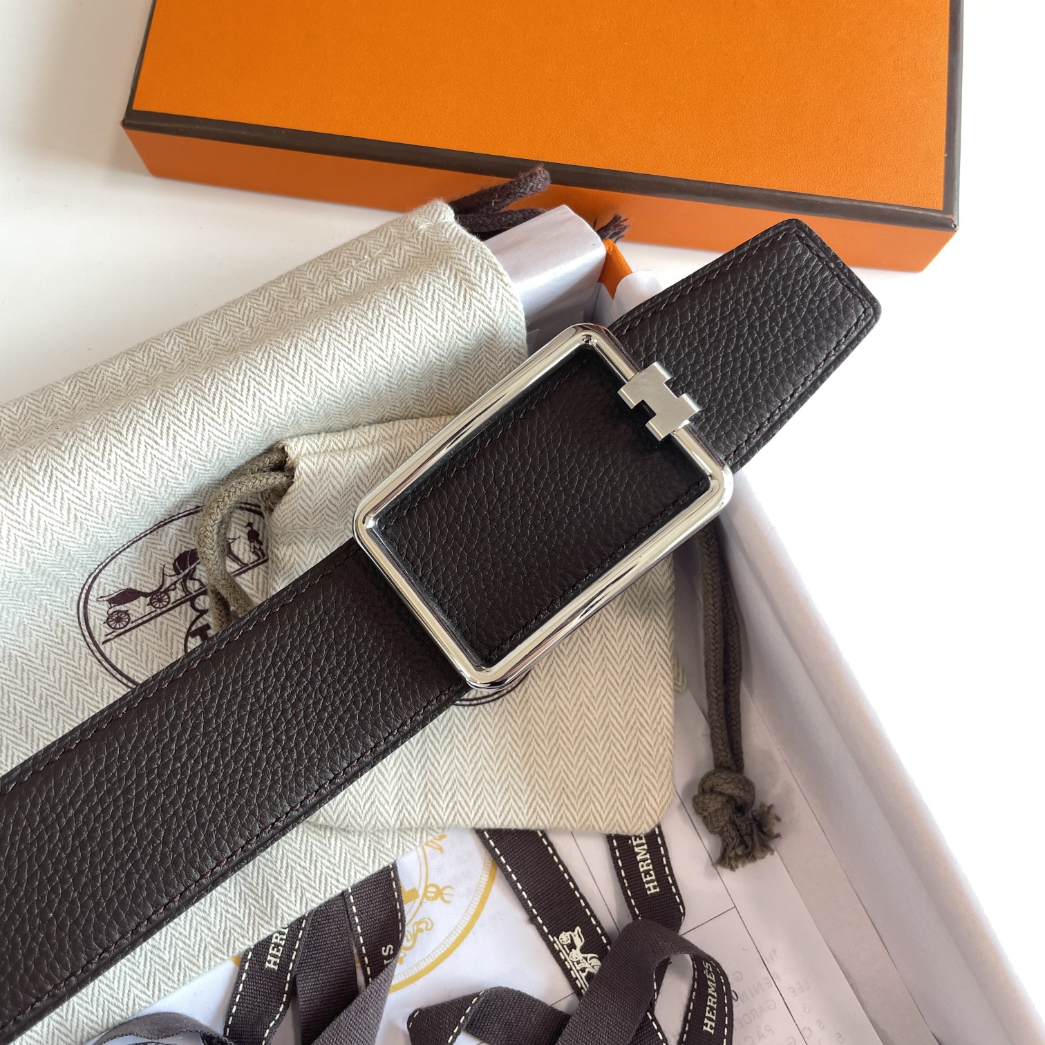 Hermès Male Basic Belt Cow Leather 38mm