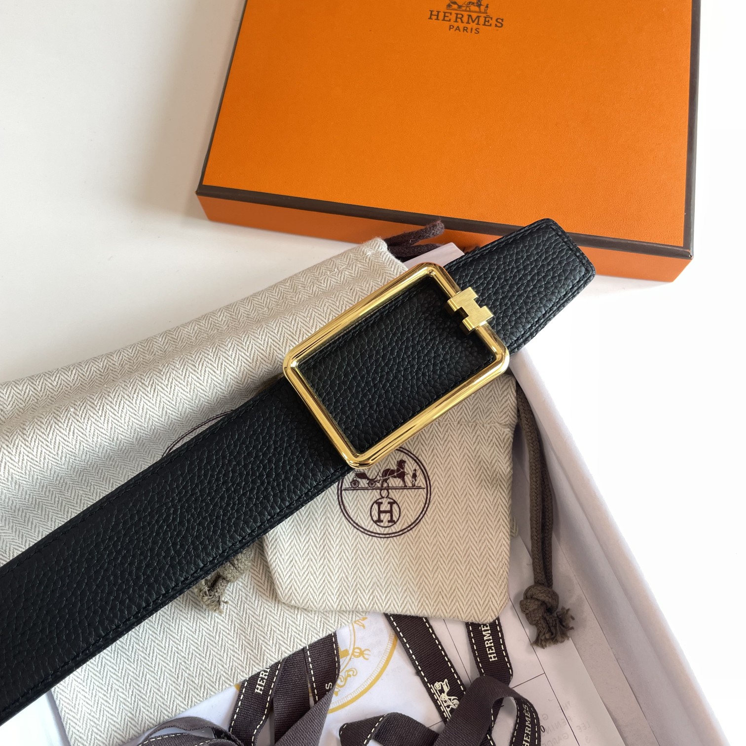 Hermès Male Basic Belt Cow Leather 38mm