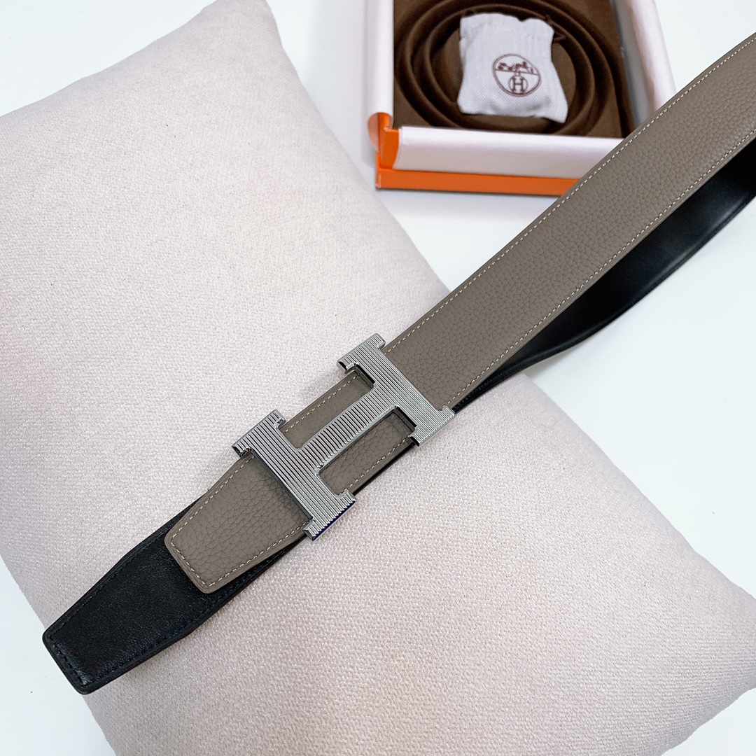 Hermès Male Leather Belt Wide Width