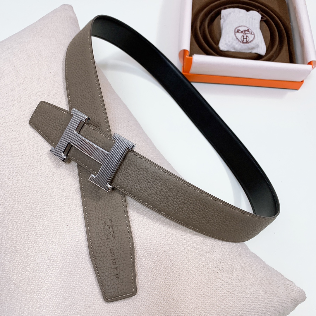 Hermès Male Leather Belt Wide Width