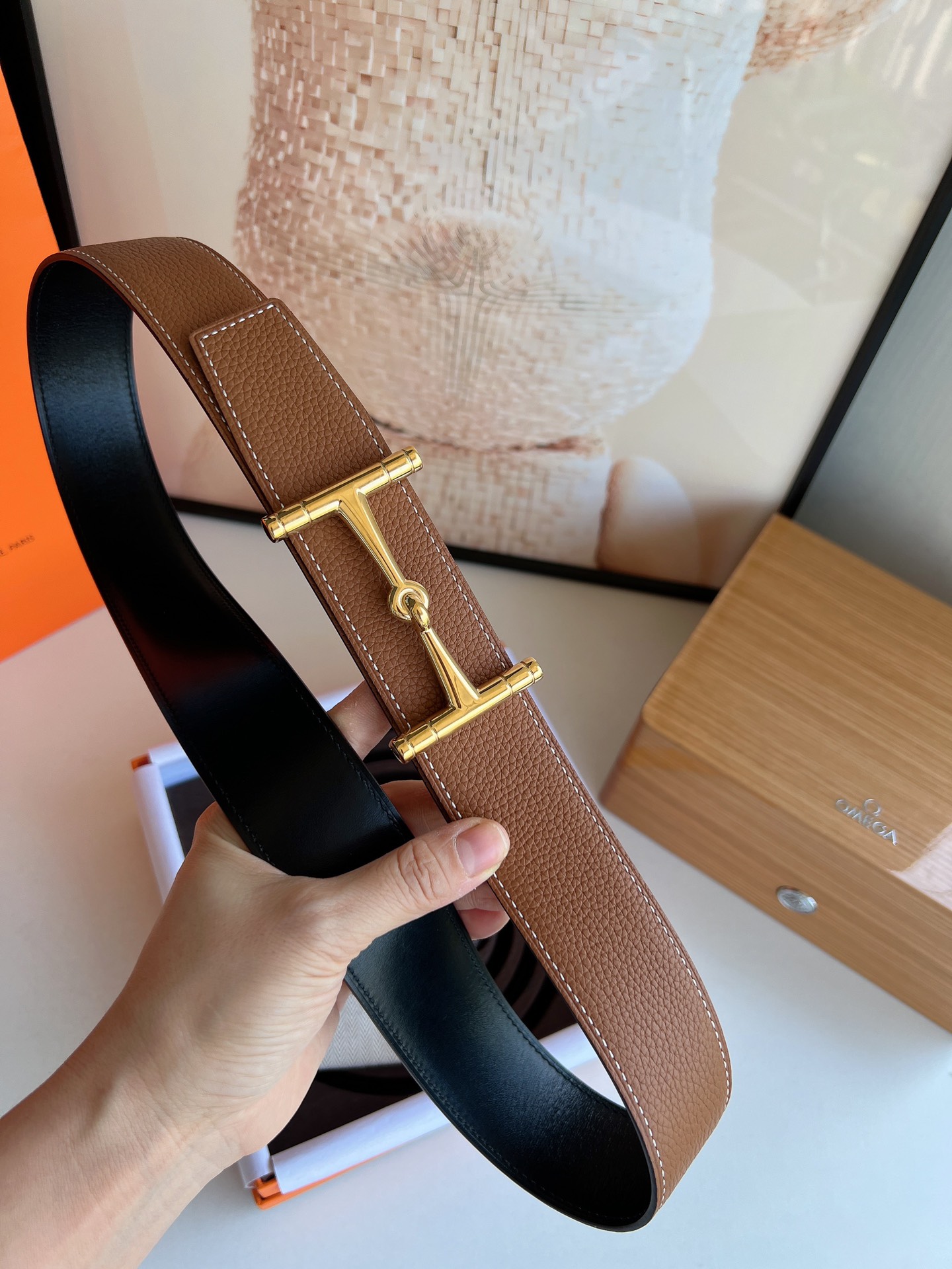 Hermès Male Basic Belt S-m