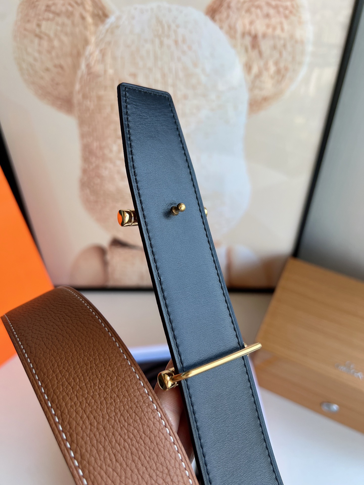 Hermès Male Basic Belt S-m