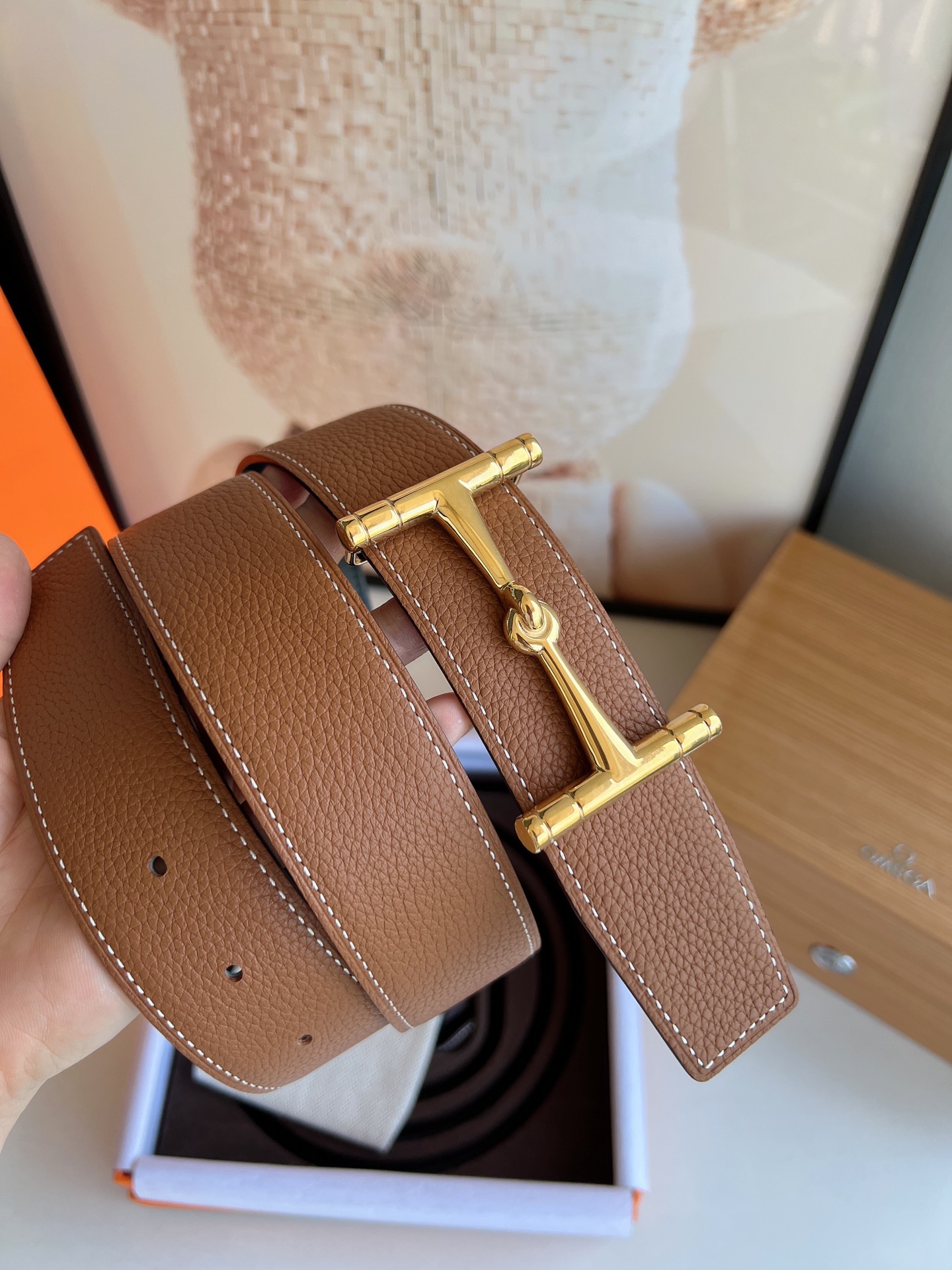 Hermès Male Basic Belt S-m
